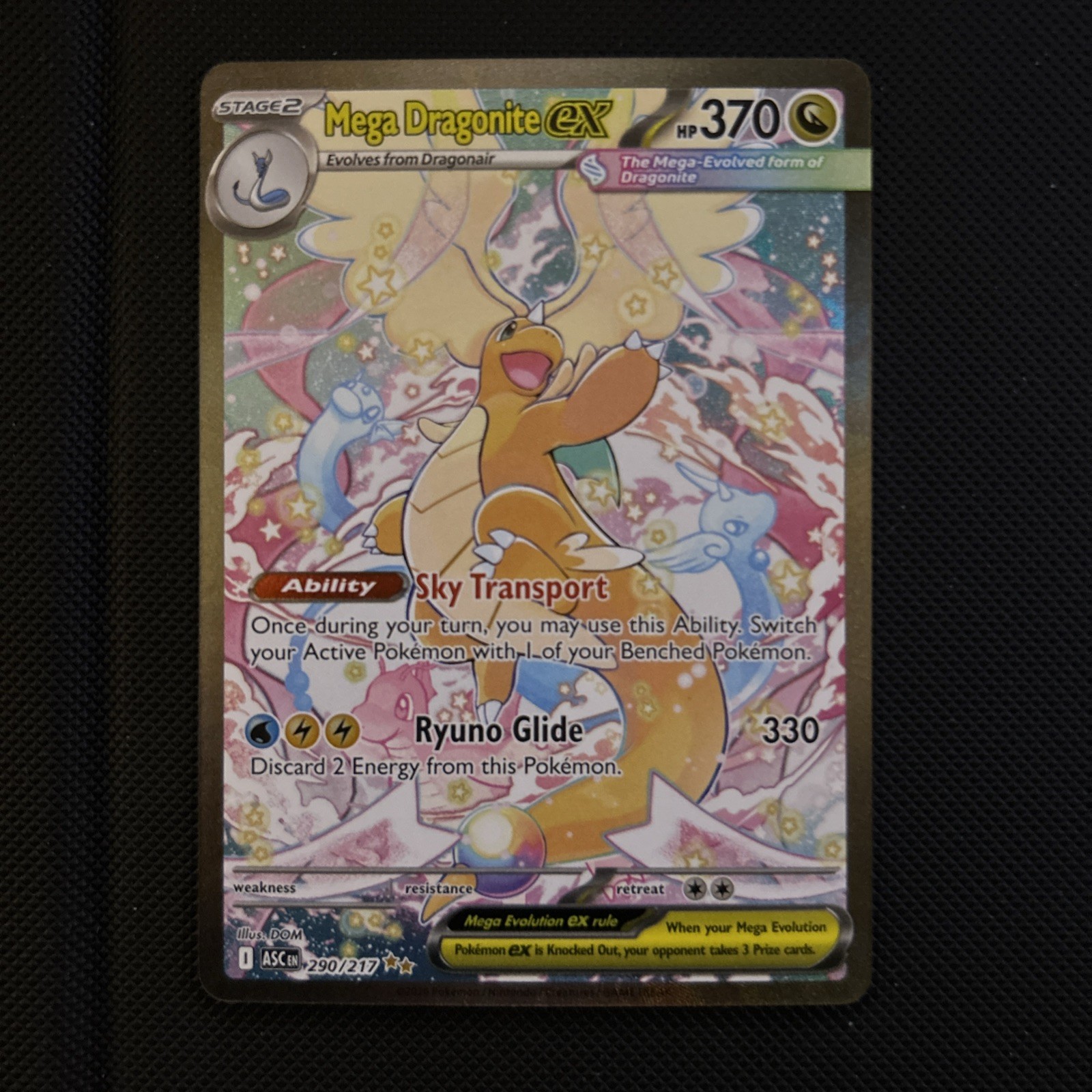 Mega Dragonite ex 290/217 Ascended Heroes SIR - NM/MINT