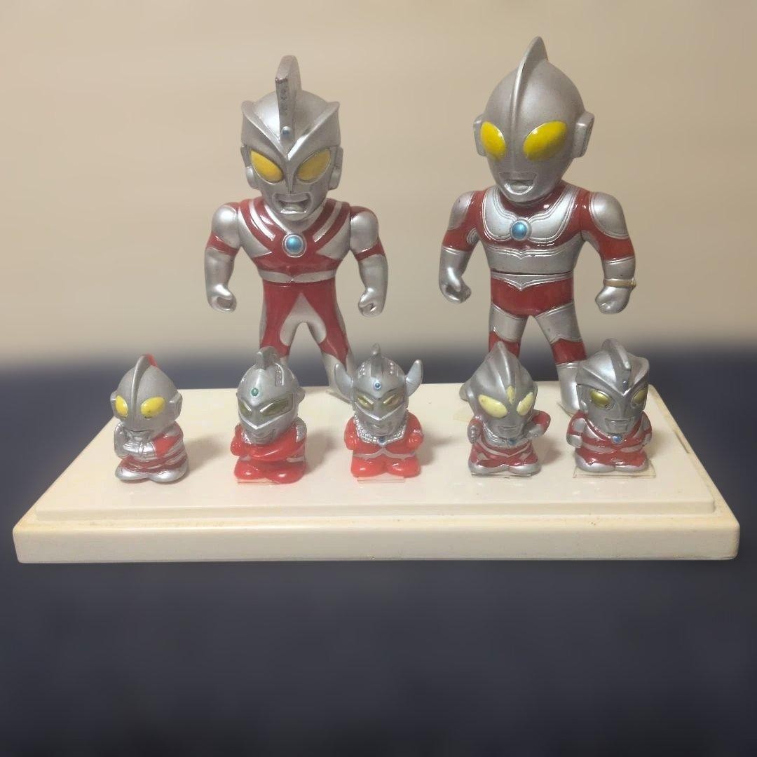 Ultraman Figure Lot 9 Pieces Set Retro Vintage Japanese Tokusatsu