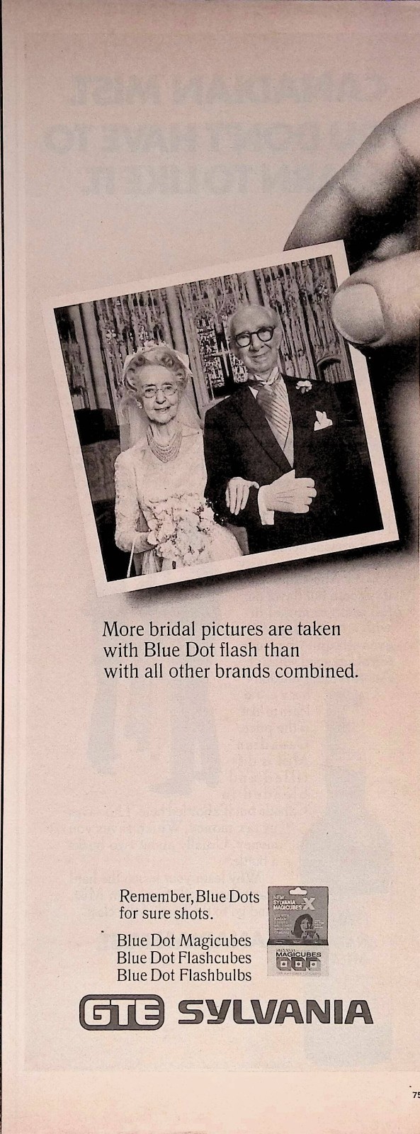 1971 Blue Dot flash GTE Sylvania bridal Vintage Camera Print Ad Life May 28 1971 Blue Dot flash GTE Sylvania bridal Vintage Camera Print Ad Life May 28