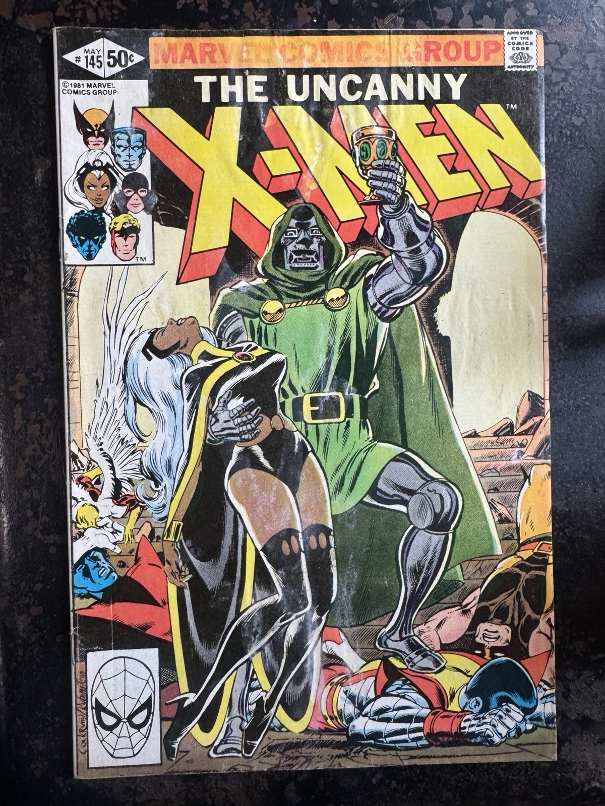 The Uncanny X-Men #145 Classic Doom Cover Arcade app (Marvel Comics May 1981) The Uncanny X-Men #145 Classic Doom Cover Arcade app (Marvel Comics May 1981)