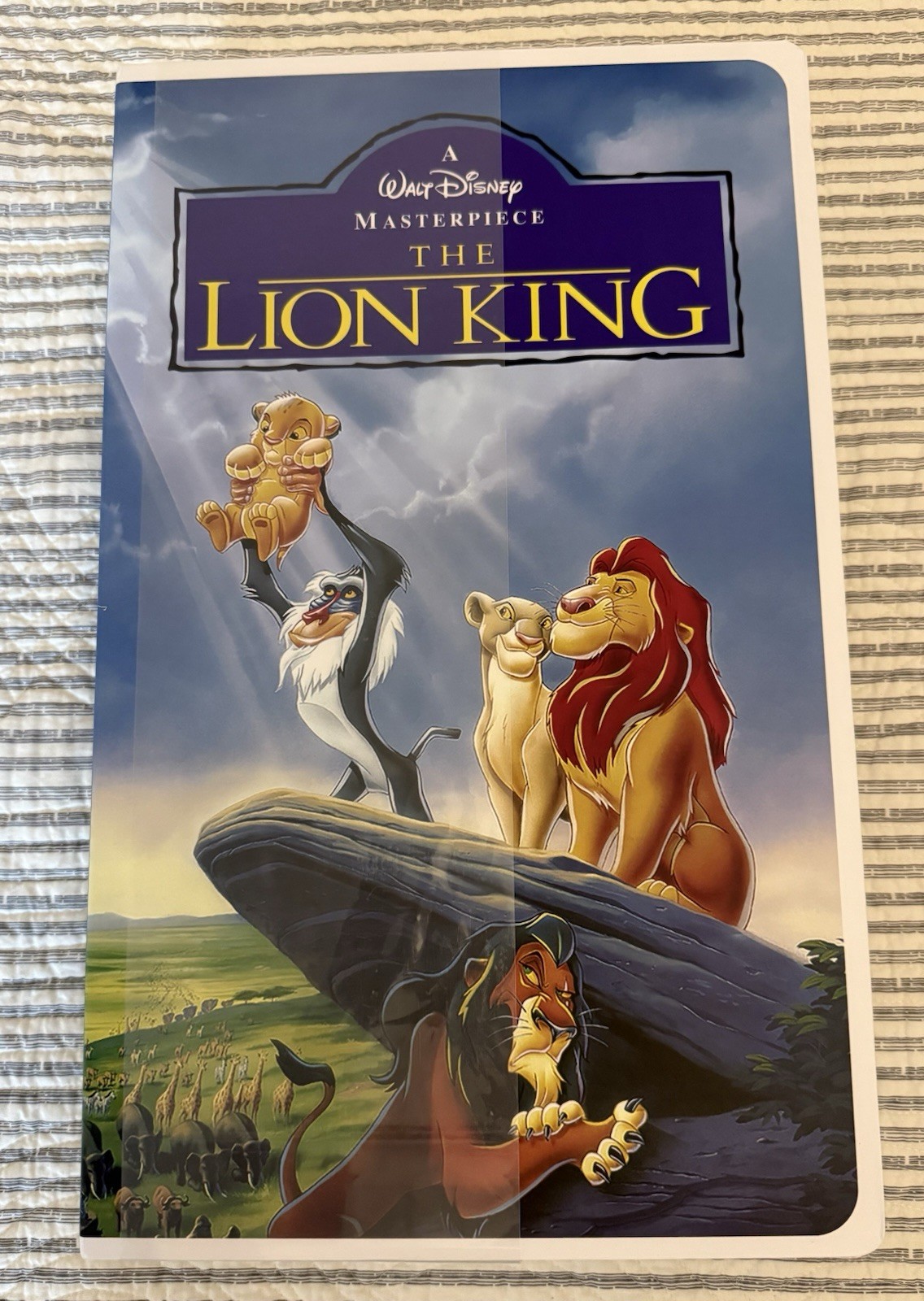 Disney Classic Lion King VHS Tape Boxed Throw Blanket 50\