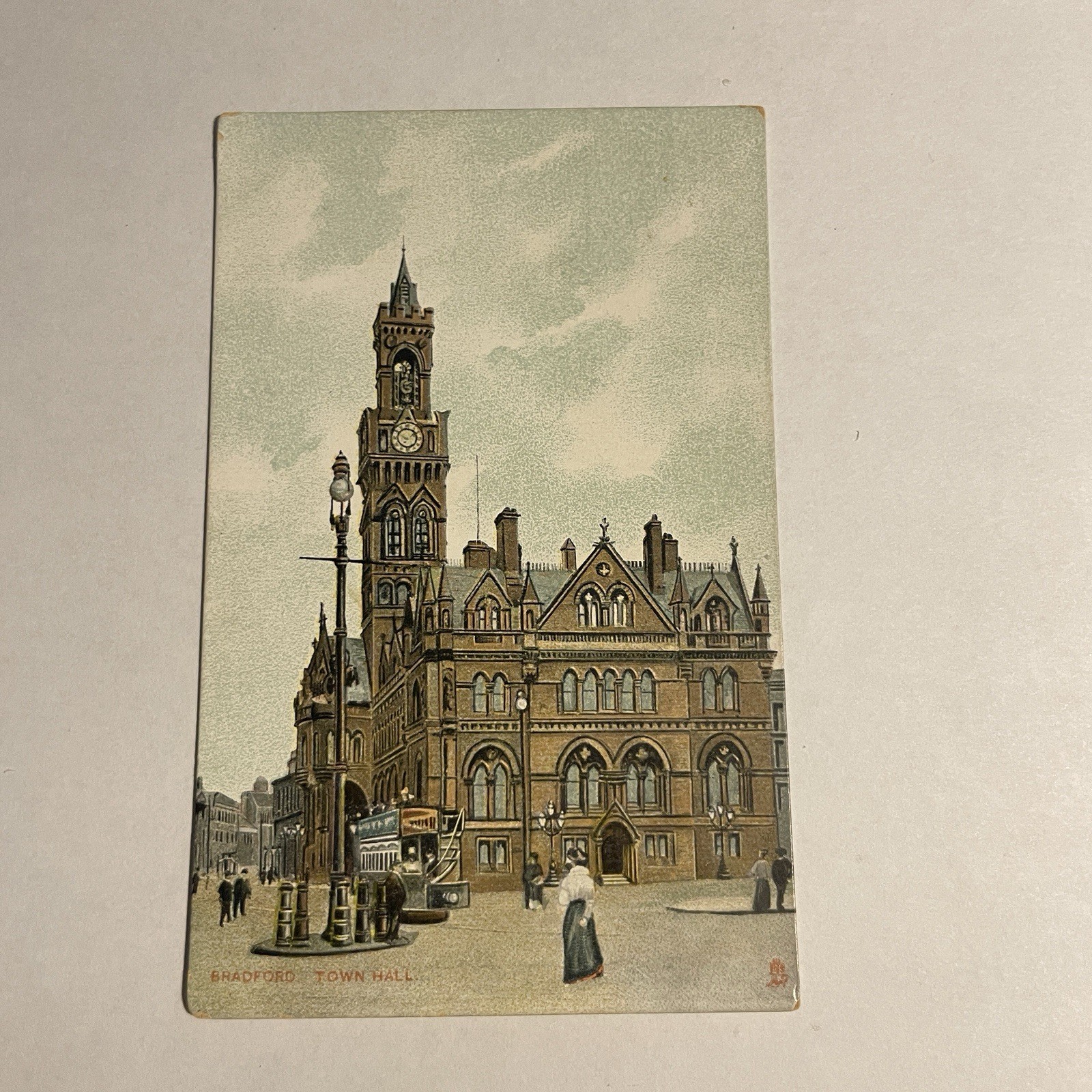 Postcard Town Hall Bradford England