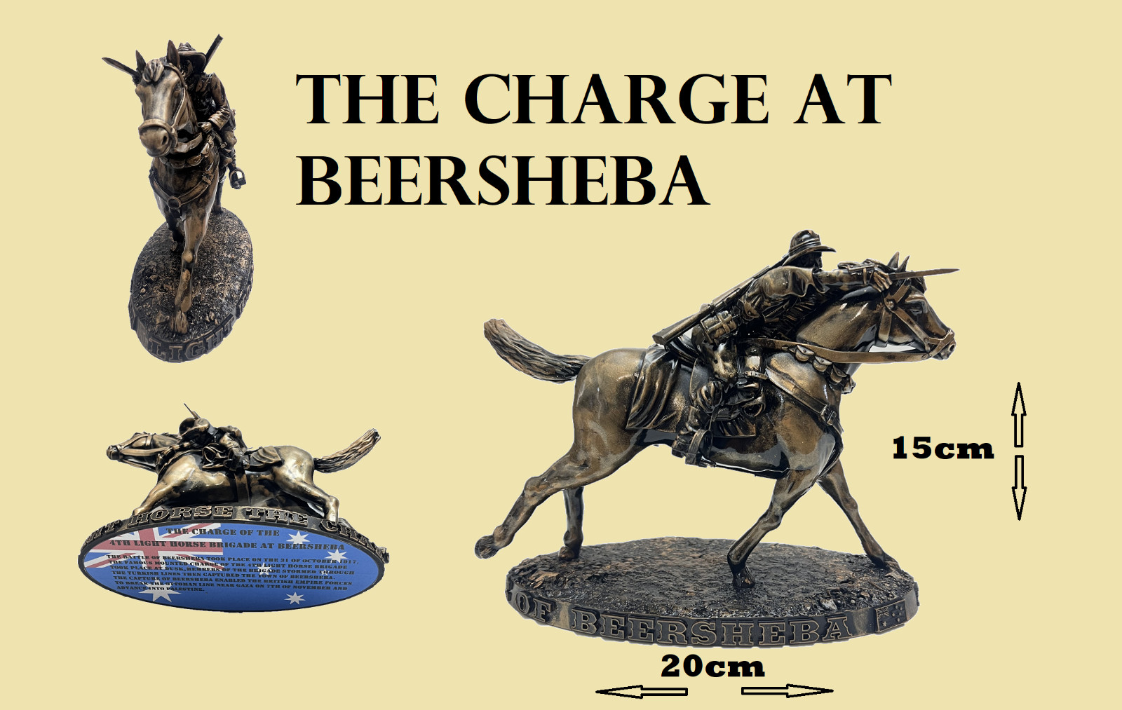 Australian Light Horse Charge of Beersheba WW1 Army Soldiers Collectables