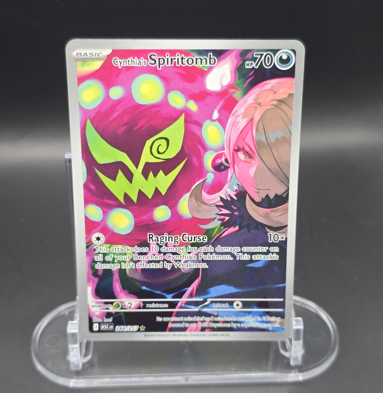 Cynthia's Spiritomb 244/217 Me: Ascended Heroes Holo