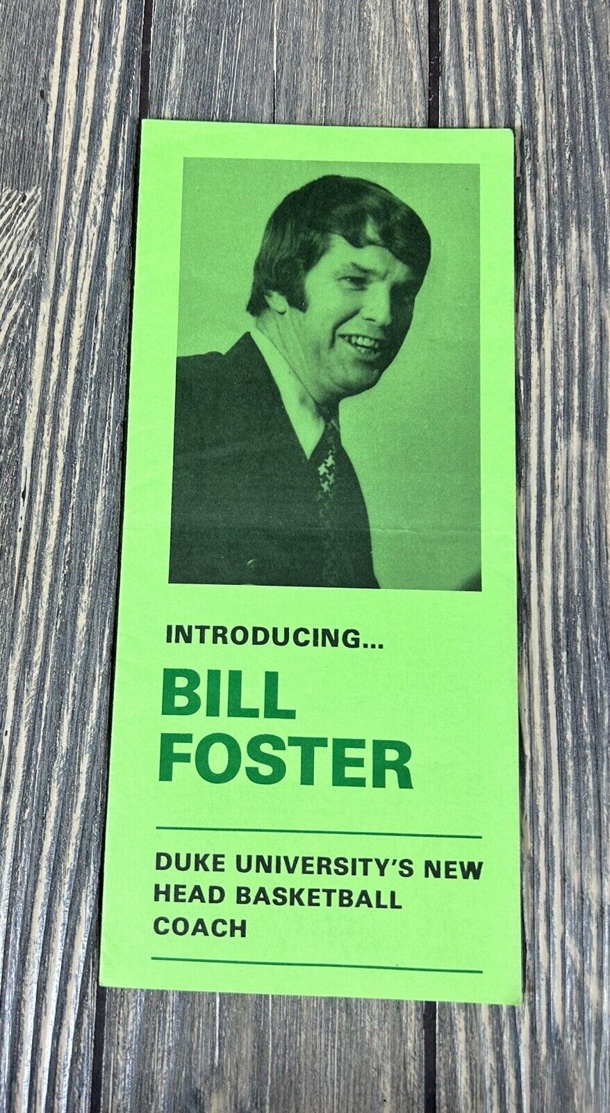 Vintage Introducing Bill Foster Duke University’s New Head Basketball Coach 