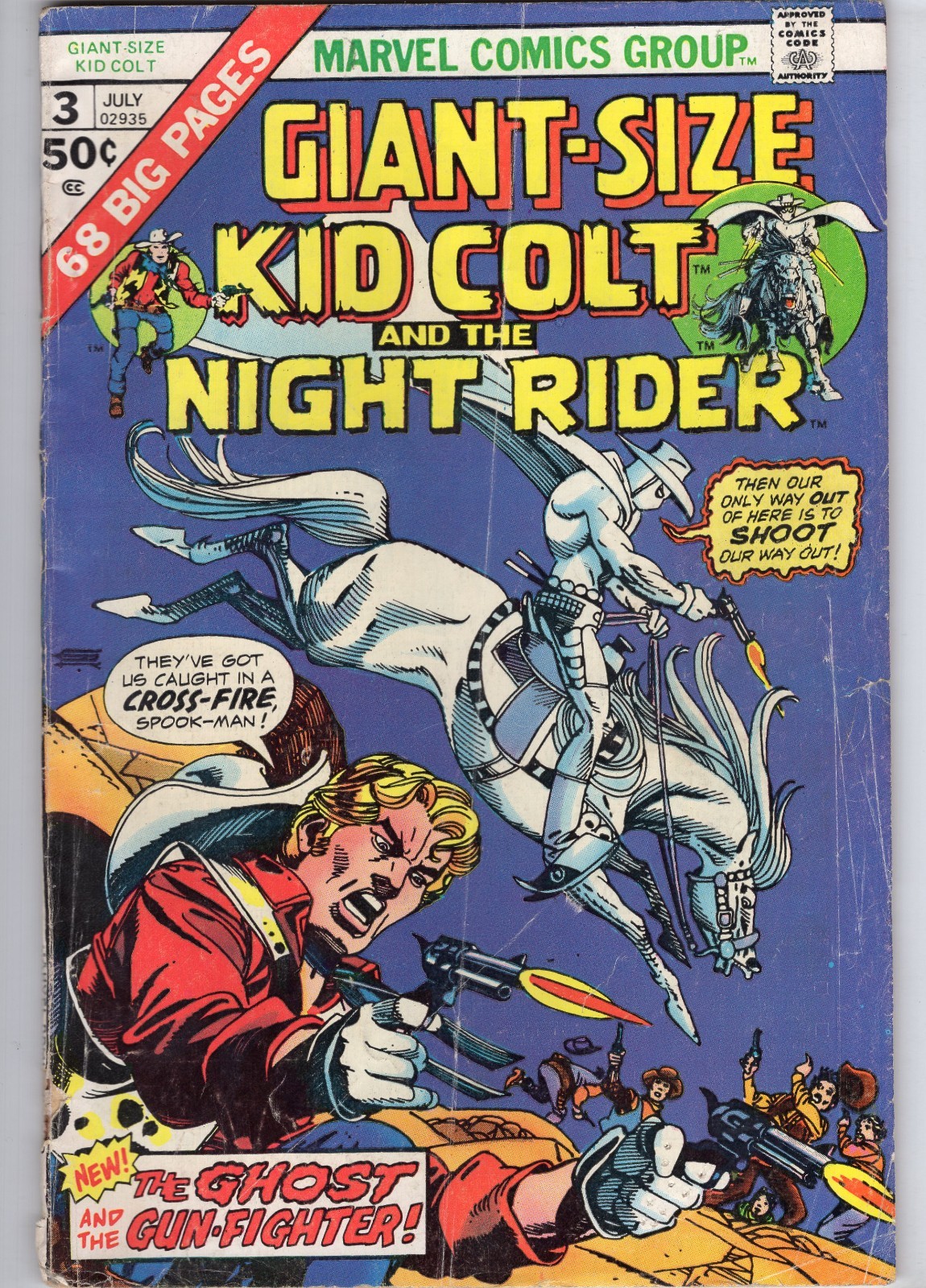 Giant-Size Kid Colt #3 Marvel Comics 1975 GD