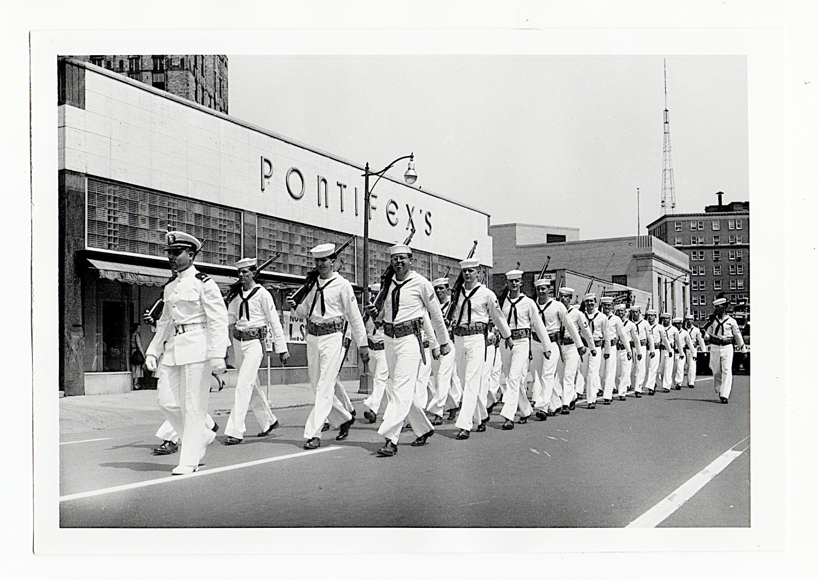 Vintage 1940s Norfolk Virginia US Navy Parade Photo Attributed John Vachon FSA 2 Vintage 1940s Norfolk Virginia US Navy Parade Photo Attributed John Vachon FSA 2