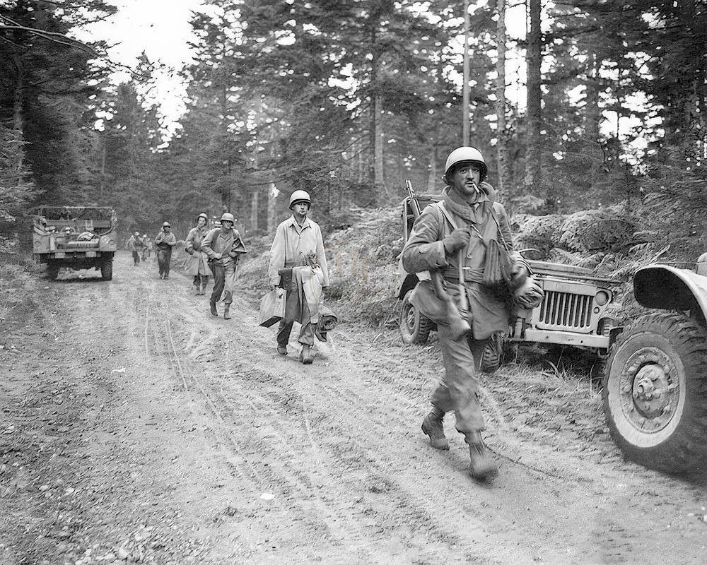 US Infantry Isolated by German Forces WWII 8x10 Glossy Photo Print HT413635