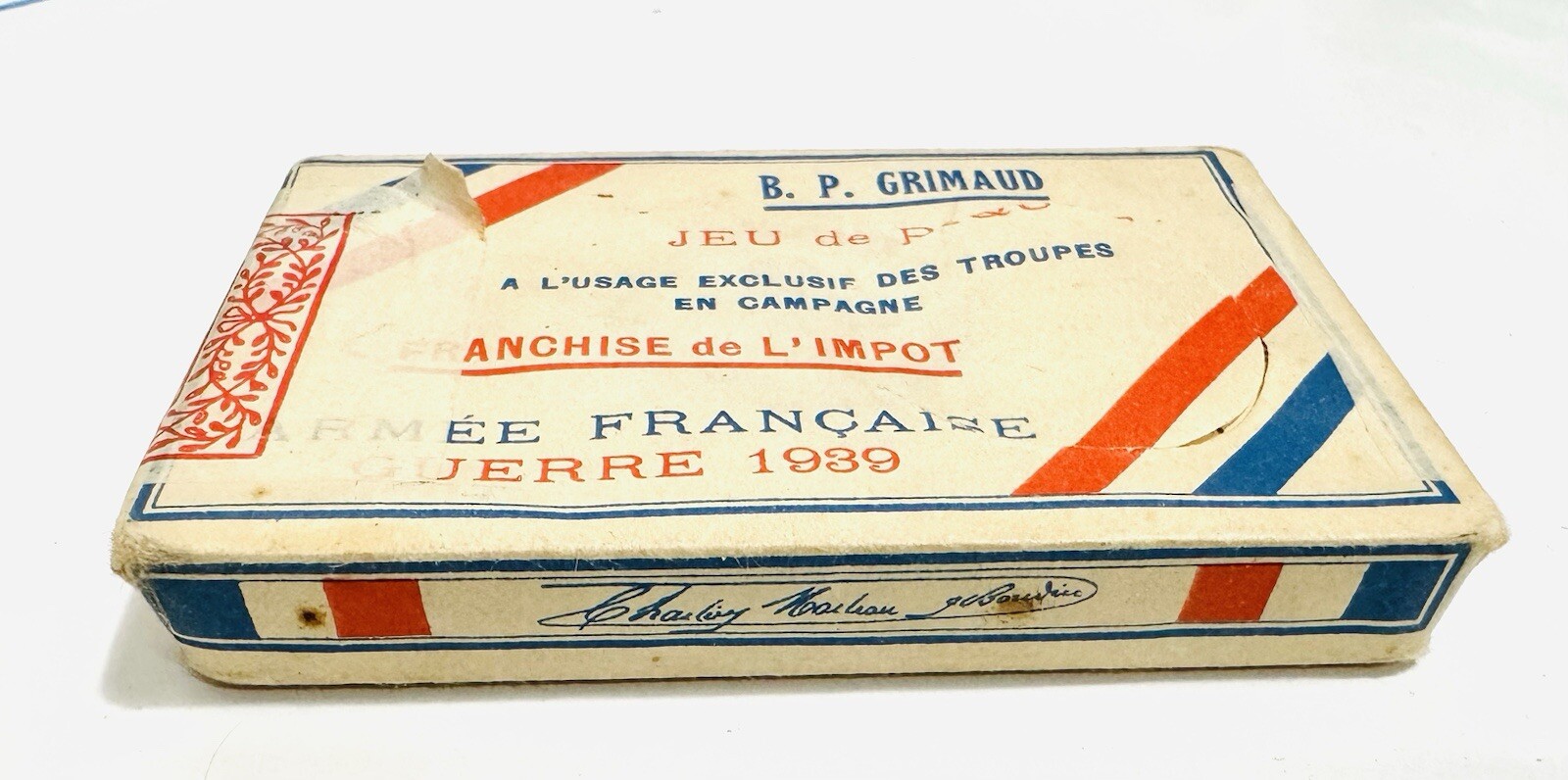 B.P. Grimaud SEALED WWII French Military Playing Cards 1939 RARE