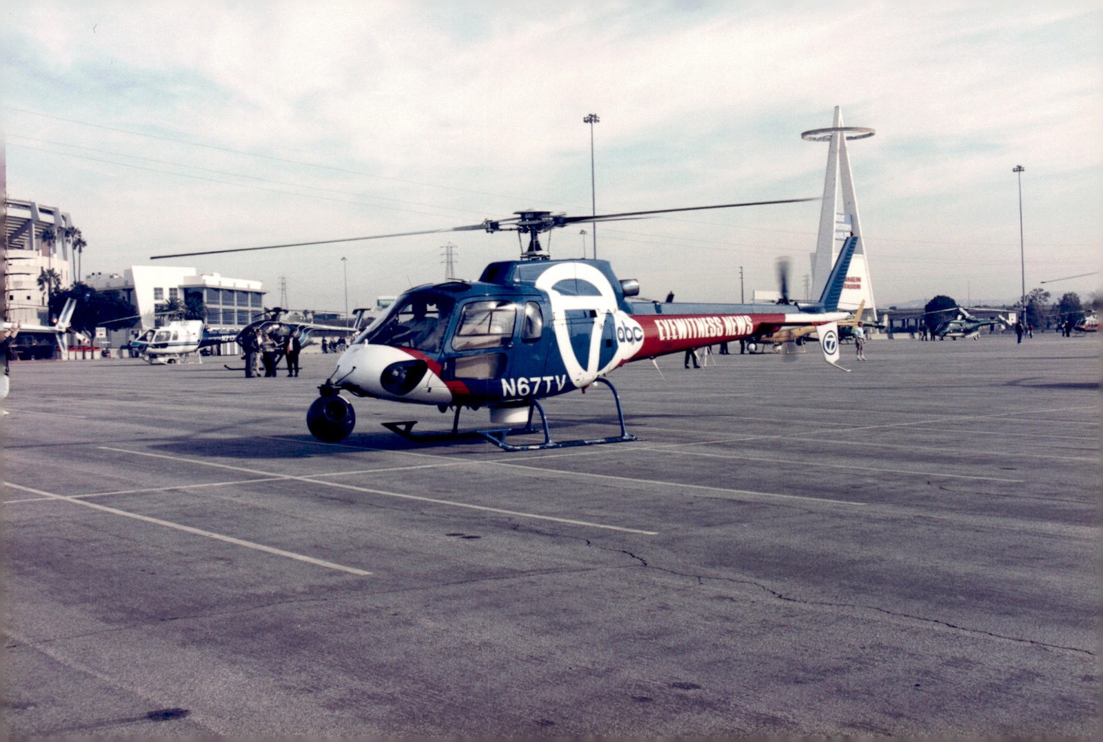 1997 ABC Eyewitness News Anaheim CA KABC Channel 7 Helicopter N67TV Original Pho