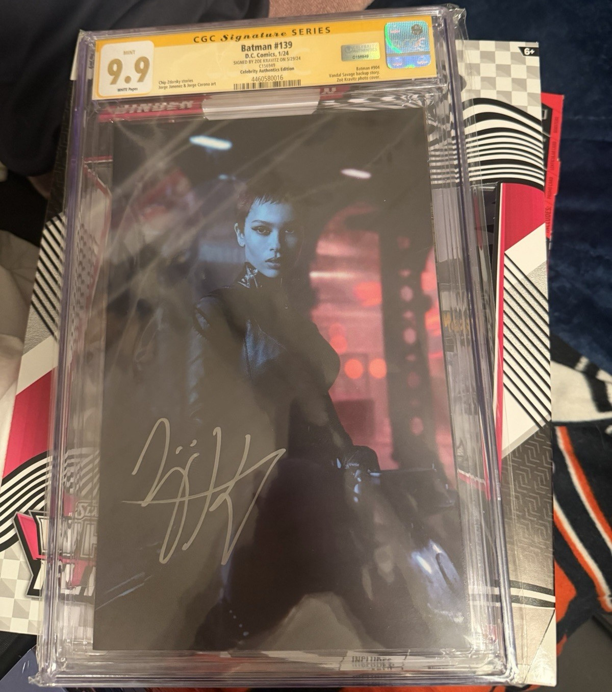 Zoe Kravitz Signed Original Celebrity Authentics Autograph, Grade 9.9