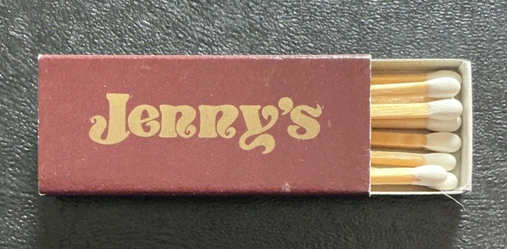 Jenny’s Lahaska PA Full Unstruck Restaurant Matchbox Vintage Peddler’s Village