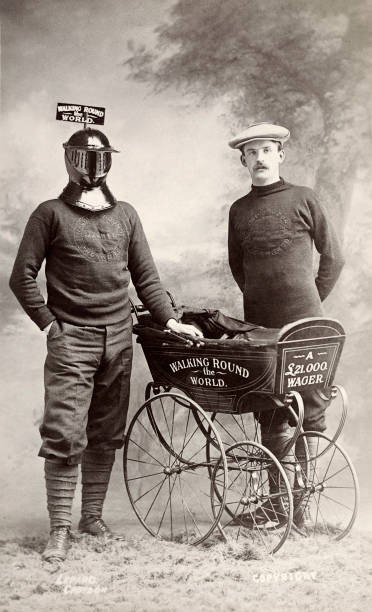 Harry Bensley On His Walk Around The World 1910 Old Illustration Photo