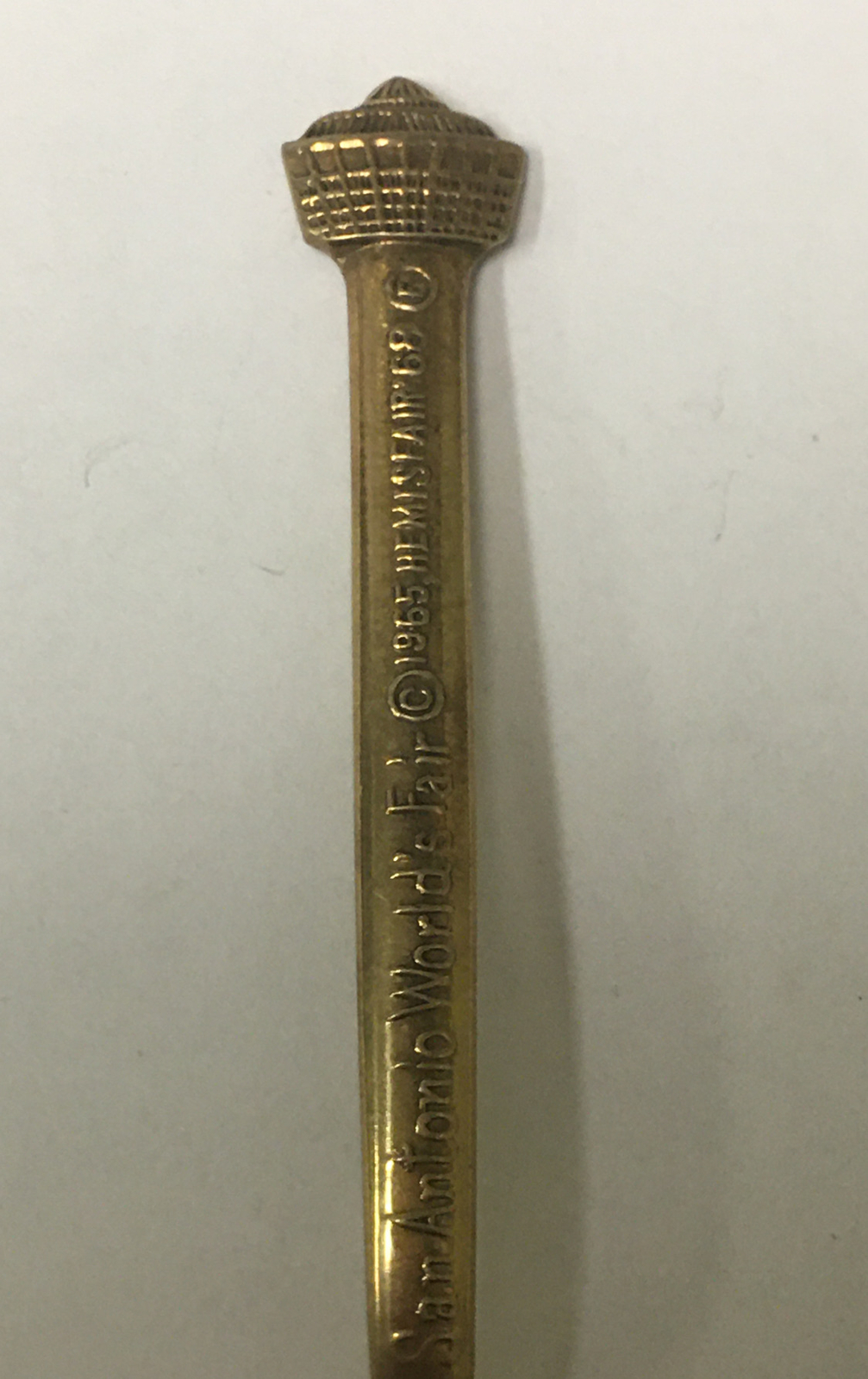 Vintage Souvenir Spoon US Collectible San Antonio Hemisfair ‘68 Texas 4”