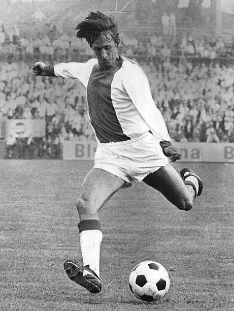 Johan Cruyff 1973 Afc Ajax Amsterdam Old Football Photo