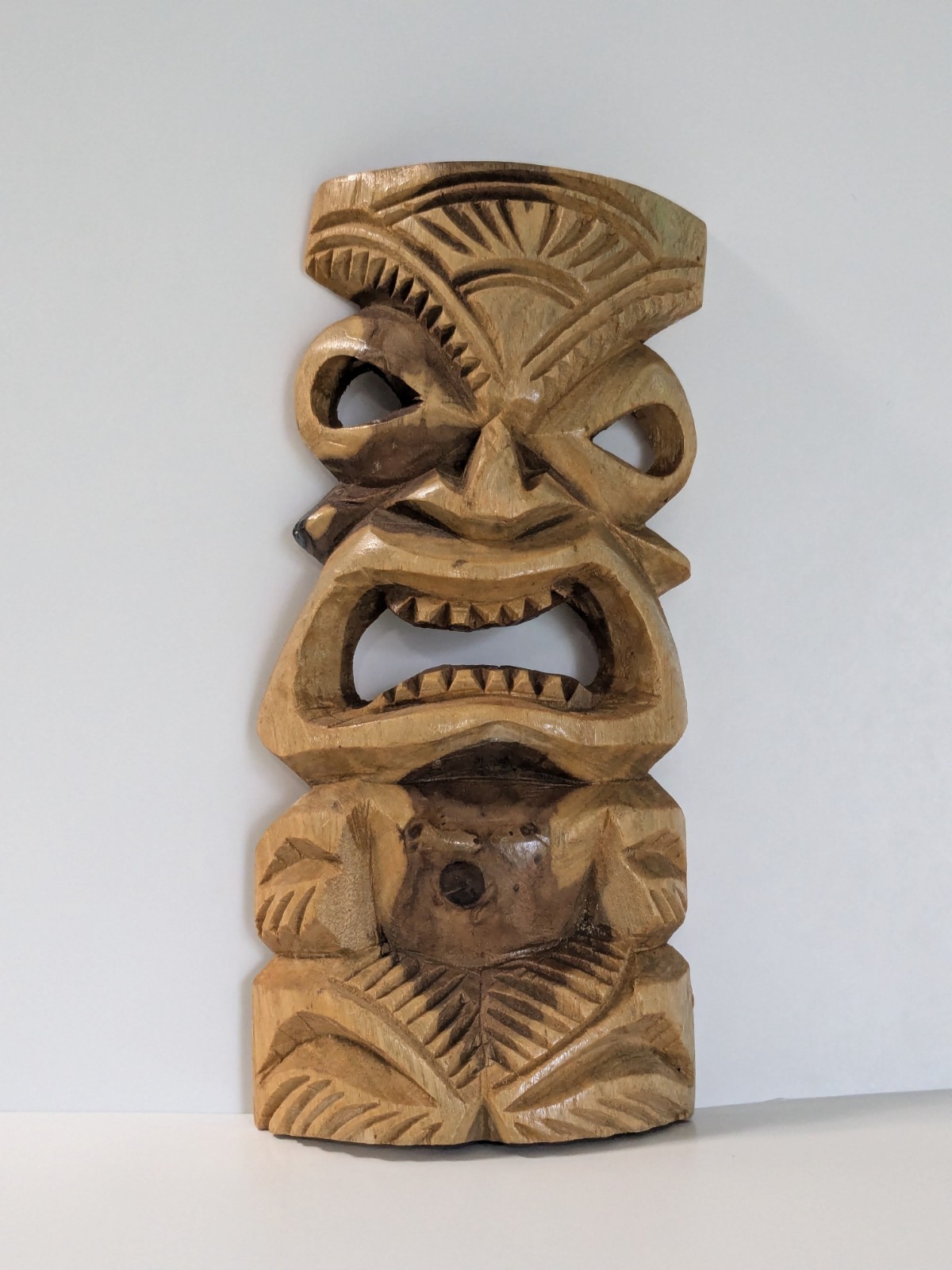  Tribal Hand Carved WOODEN Tiki Medium Mask Hanging Wall