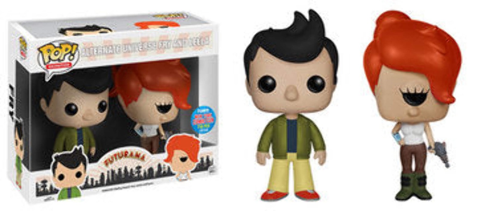 Funko POP Animation: Futurama - Alternate Universe Fry & Leela (2015 NYCC 750 P