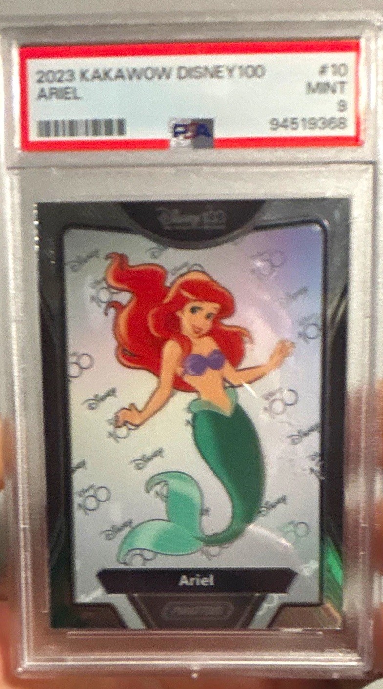 Kakawow 2023 Disney100 Ariel #10 PSA 9 Graded Non-Sport Trading Card