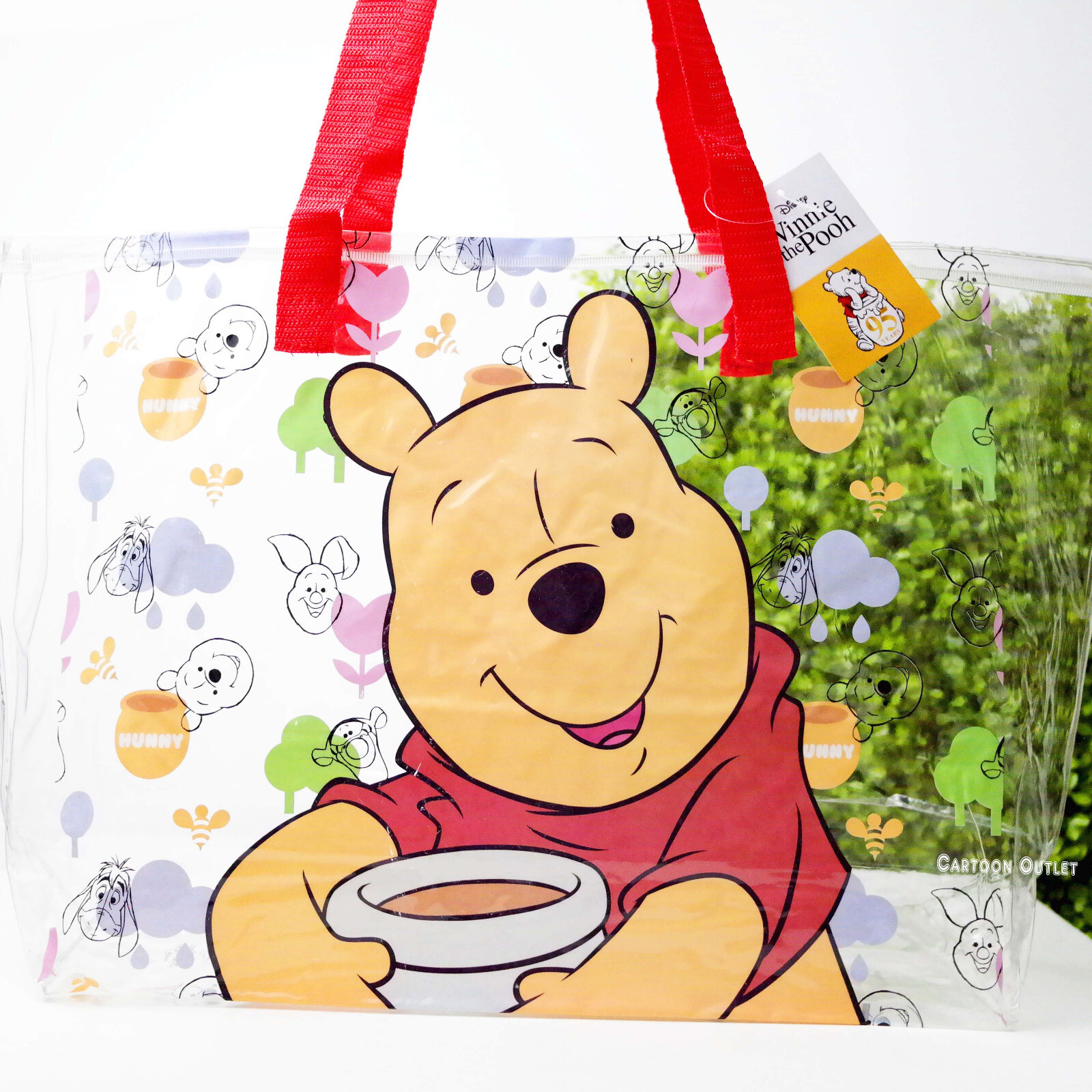 Disney Winnie The Pooh Tote Clear Tote Bag  New Beach Bag Trending missing paint