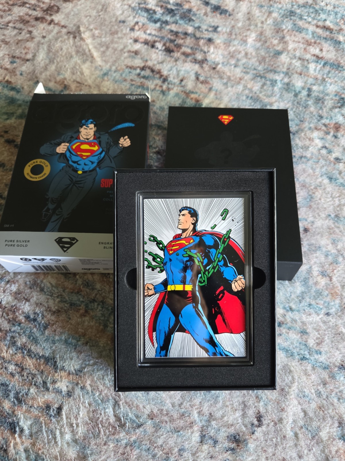 2026 AGORO DC SUPERMAN FOIL BLIND BOX Tier 2 # 915 Out Of 1000 2026 AGORO DC SUPERMAN FOIL BLIND BOX Tier 2 # 915 Out Of 1000
