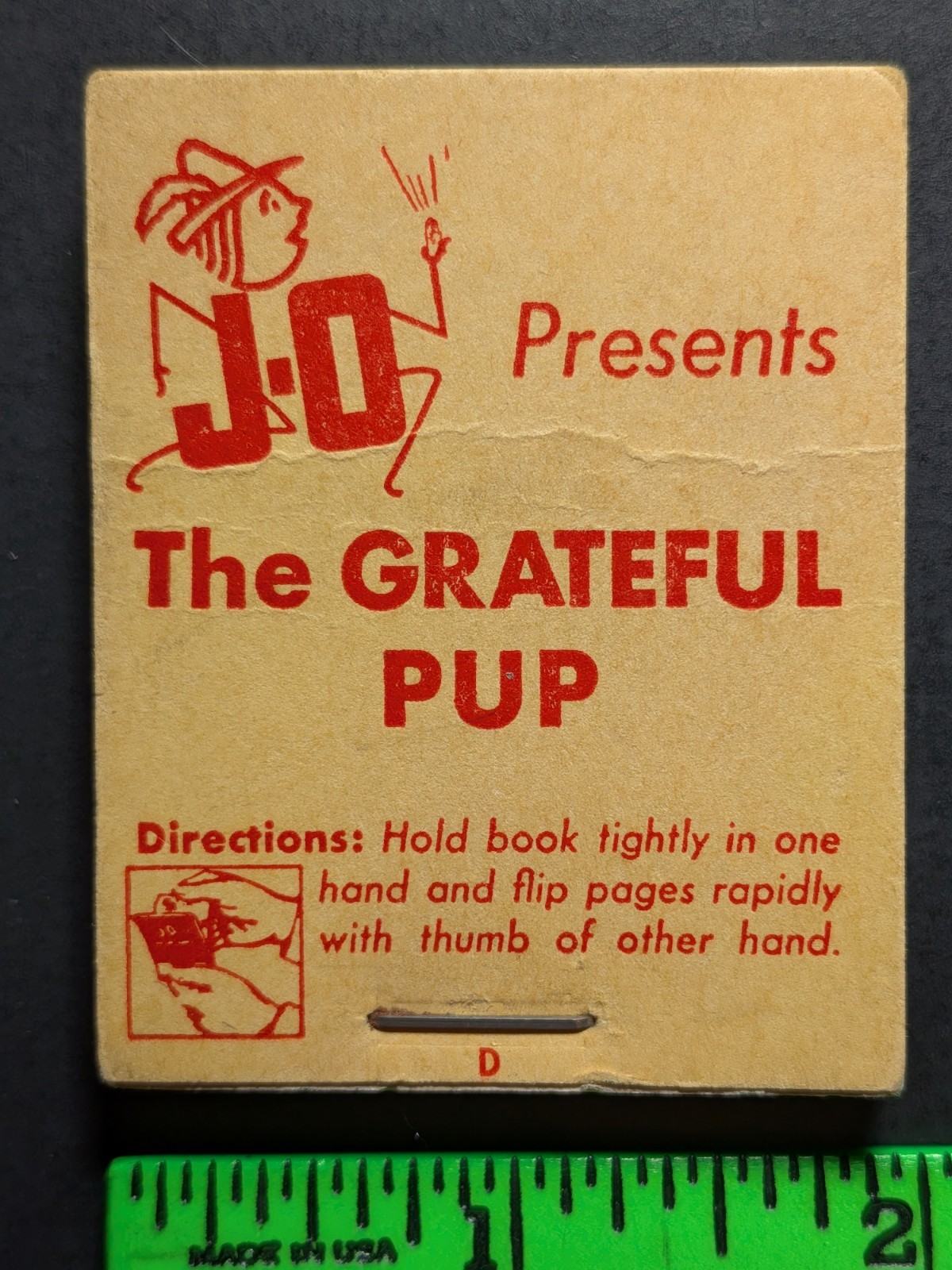 Vintage The Grateful Pup Flipbook Flip Book