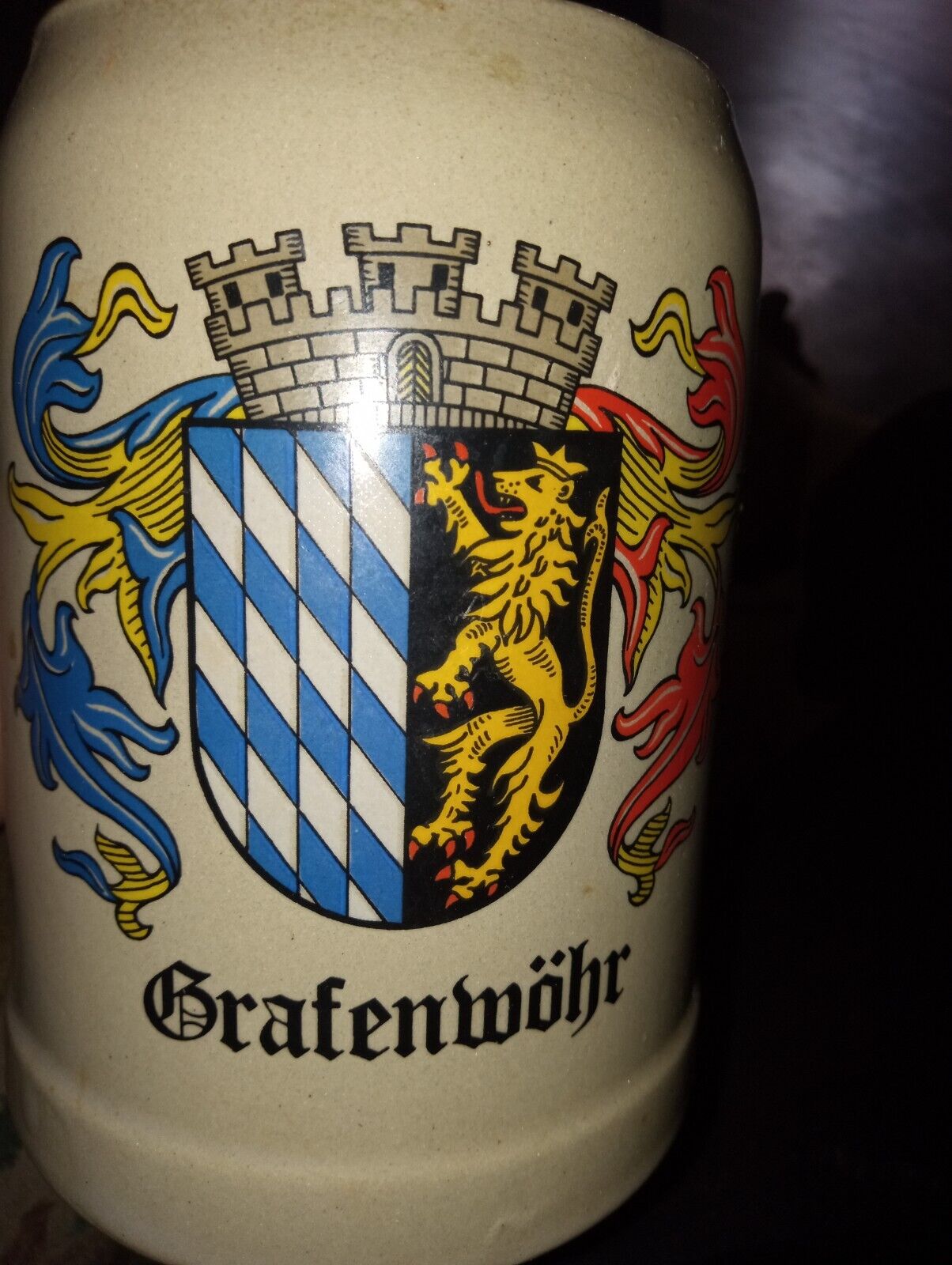 west germany grafenwohr beer mug 