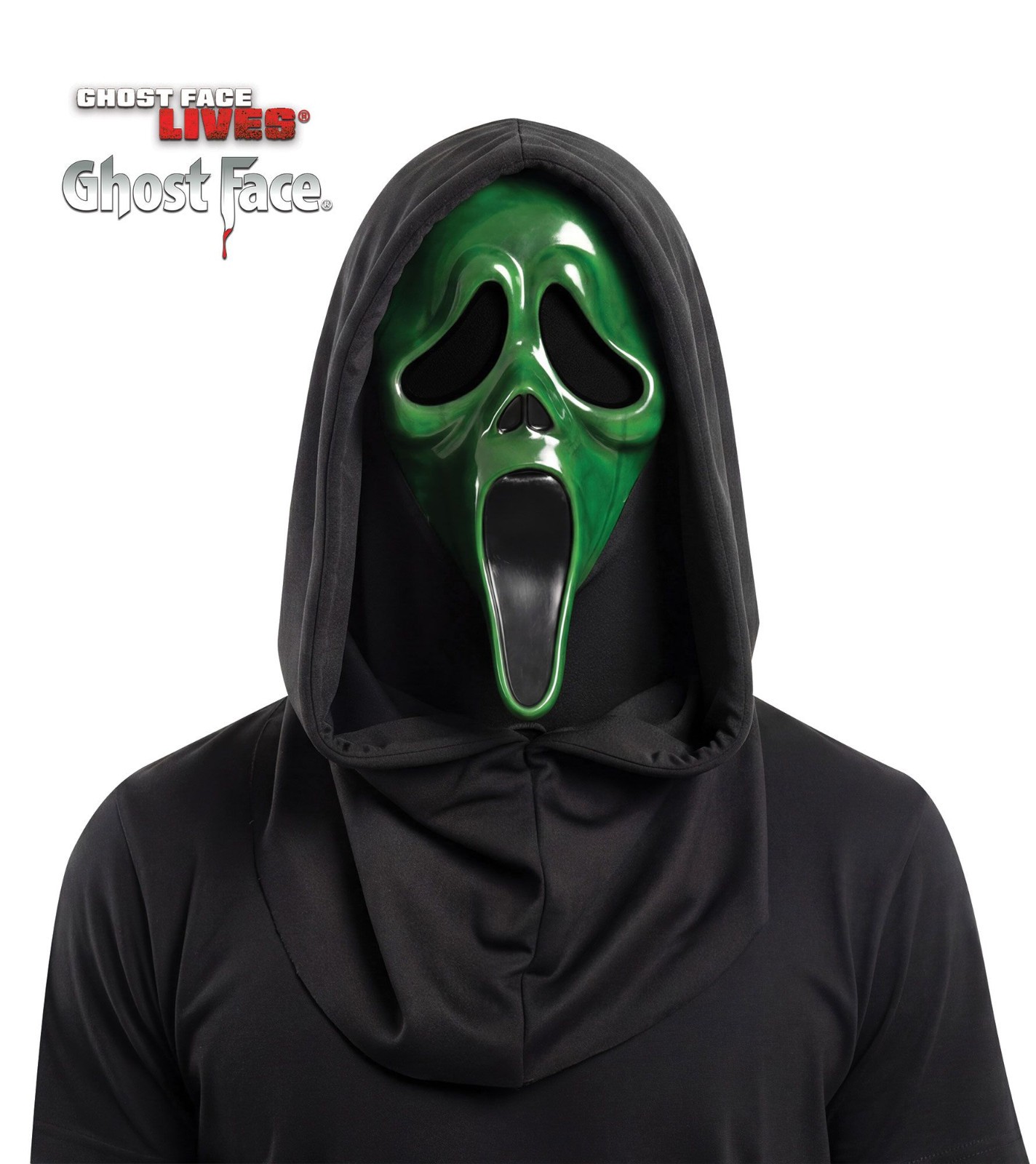 GhostFace BlackLight Green Mask Light Up Scream IN Stock 