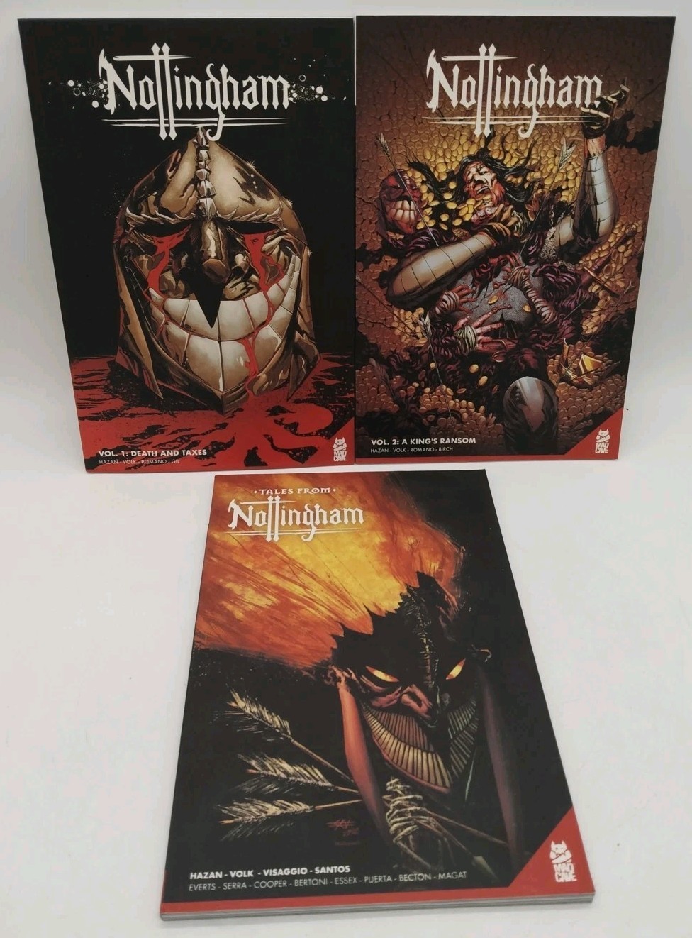 Lot of 3 Nottingham Paperback Graphic Novels Volume 1, 2 & Tales From Nottingham