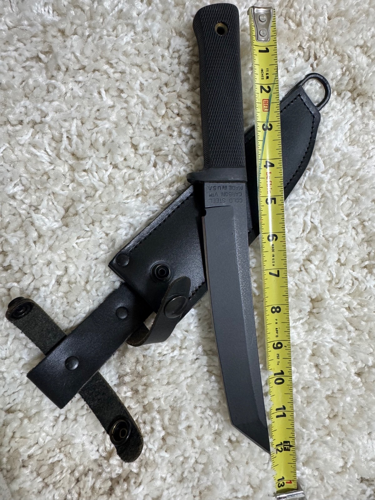 Vtg Cold Steel Recon Tanto Fixed Blade Knife USA Mfg. 1993-97 Era Mint Condition