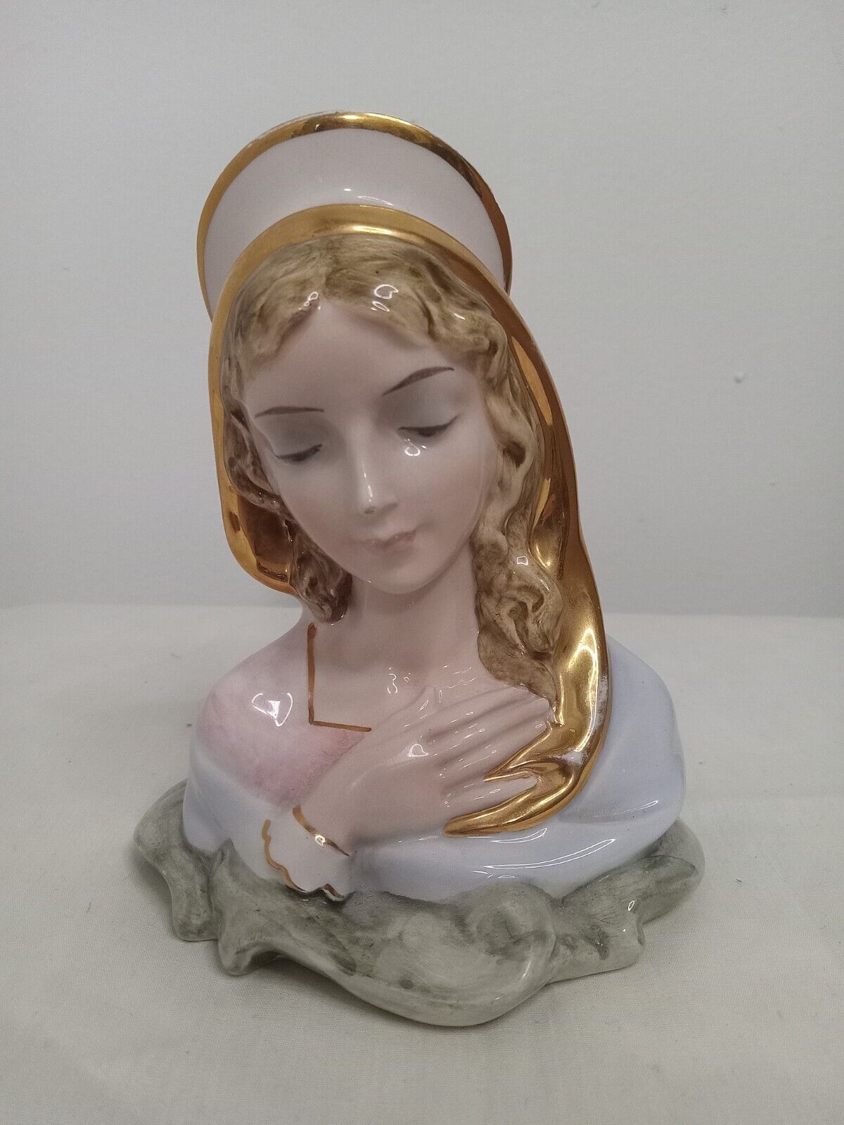 Vintage Fontanini Madonna Virgin Mary Porcelain Catholic Figure 667 Italy