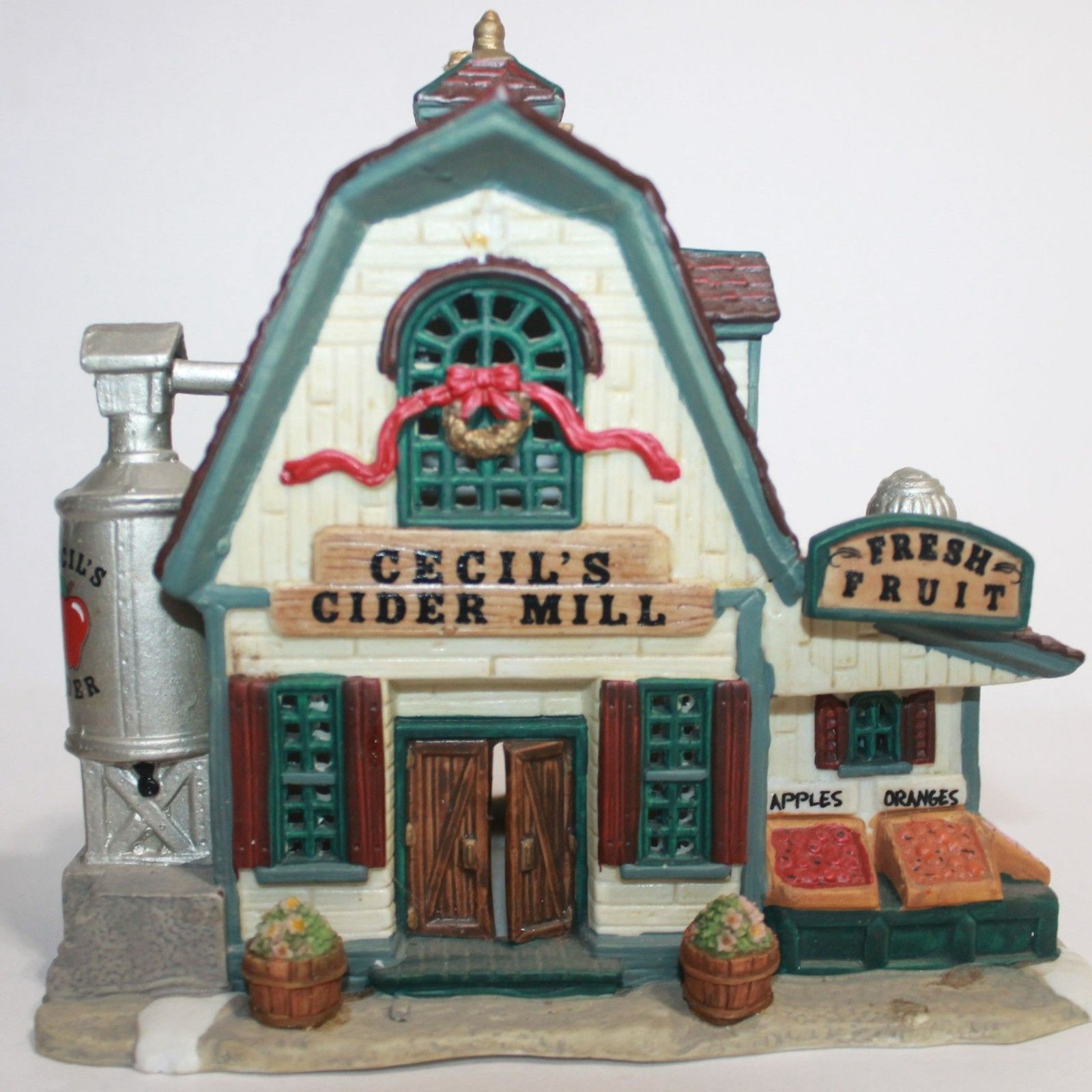 Lemax Cecil\'s Cider Mill Porcelain Christmas Village Building PLEASE READ