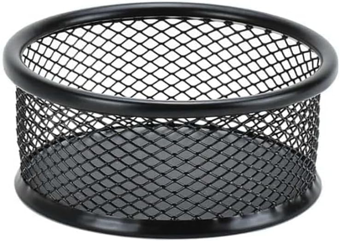 1 Pc Black Minimalist Metal Paper Clip Holder Mesh Paperclip Bowl Binder Clip Di 1 Pc Black Minimalist Metal Paper Clip Holder Mesh Paperclip Bowl Binder Clip Di