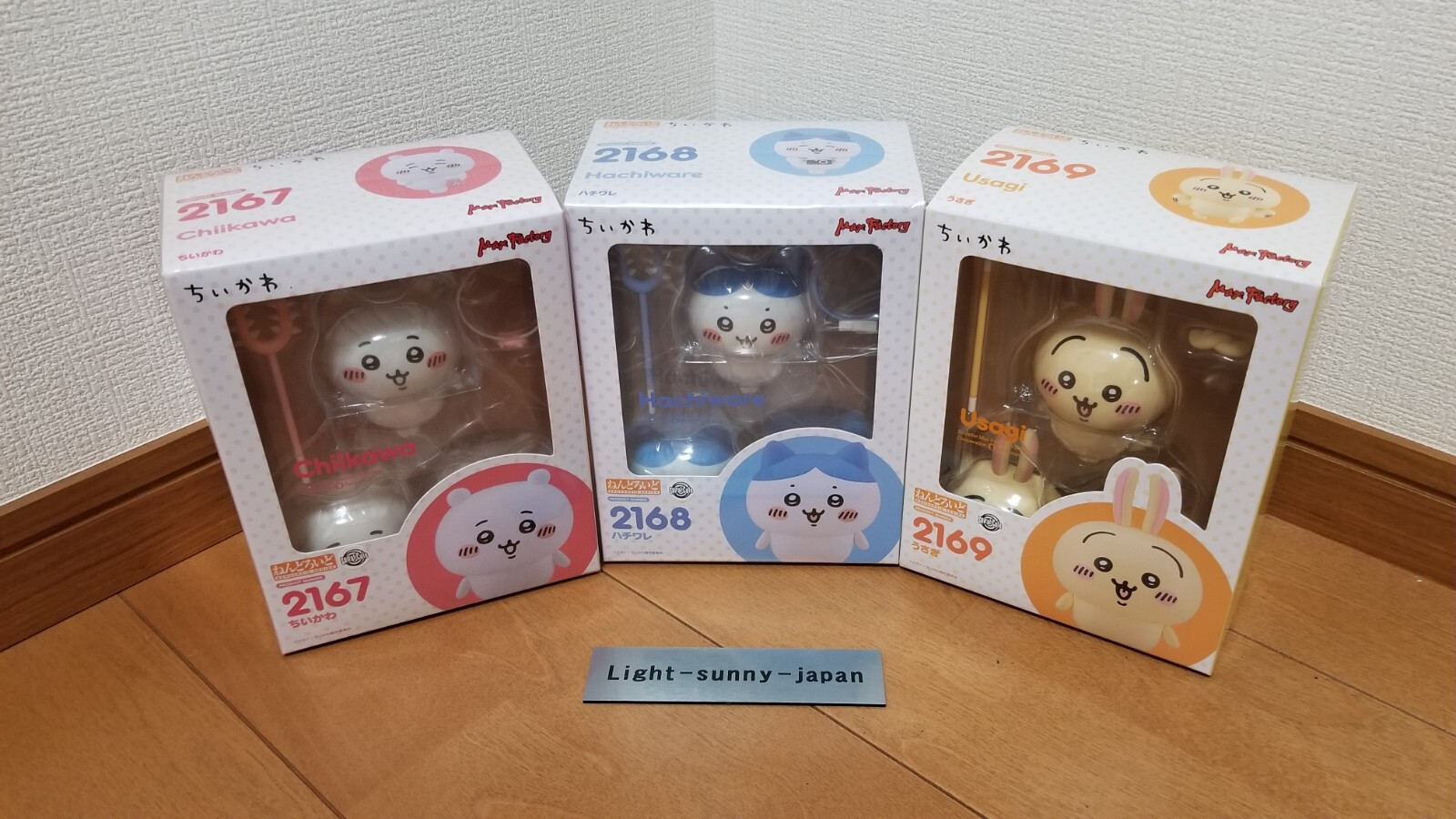Nendoroid Chiikawa Hachiware Usagi Set of 3 Figure Good Smile Company Used Japan
