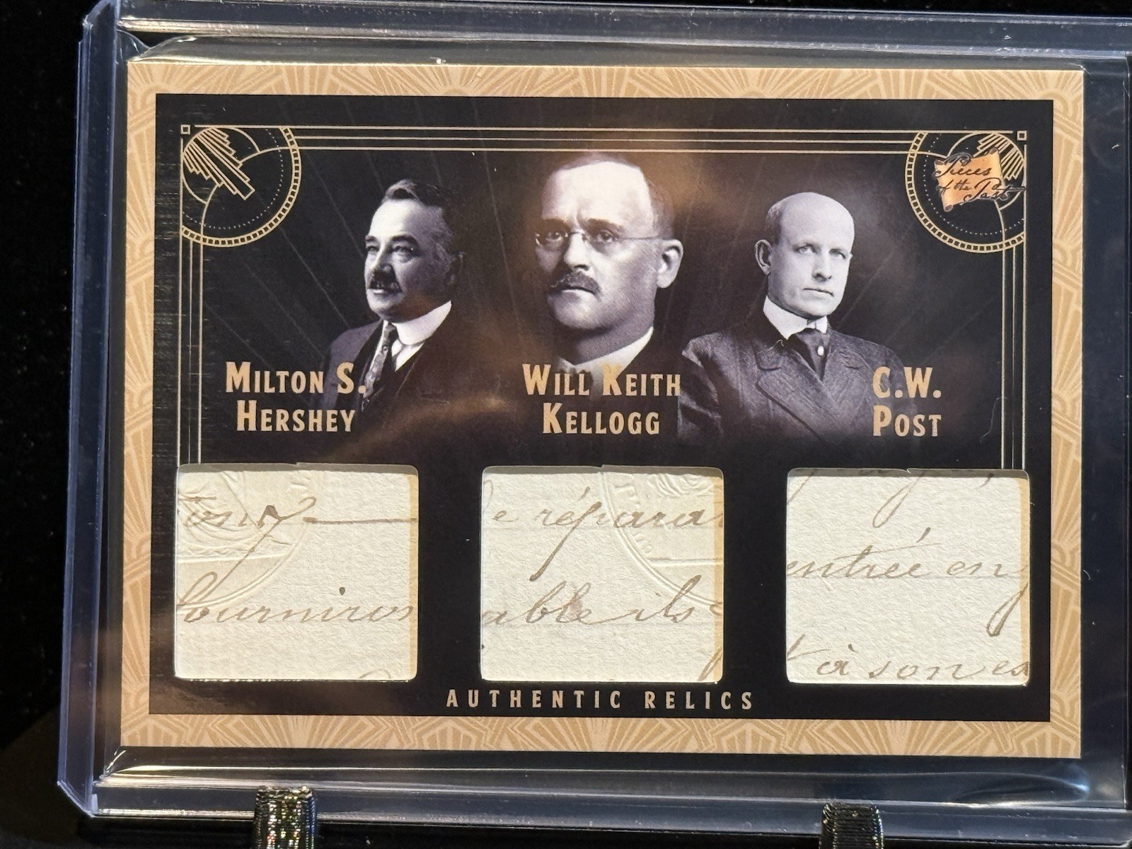 2025 Pieces of the Past, Milton Hershey, Will Kellogg, C.W.Post Relic R-79