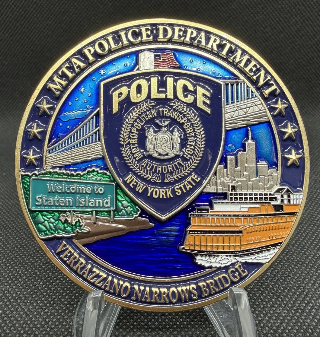 MTA Police Department Highway Unit Bridge Operation Challenge Coin