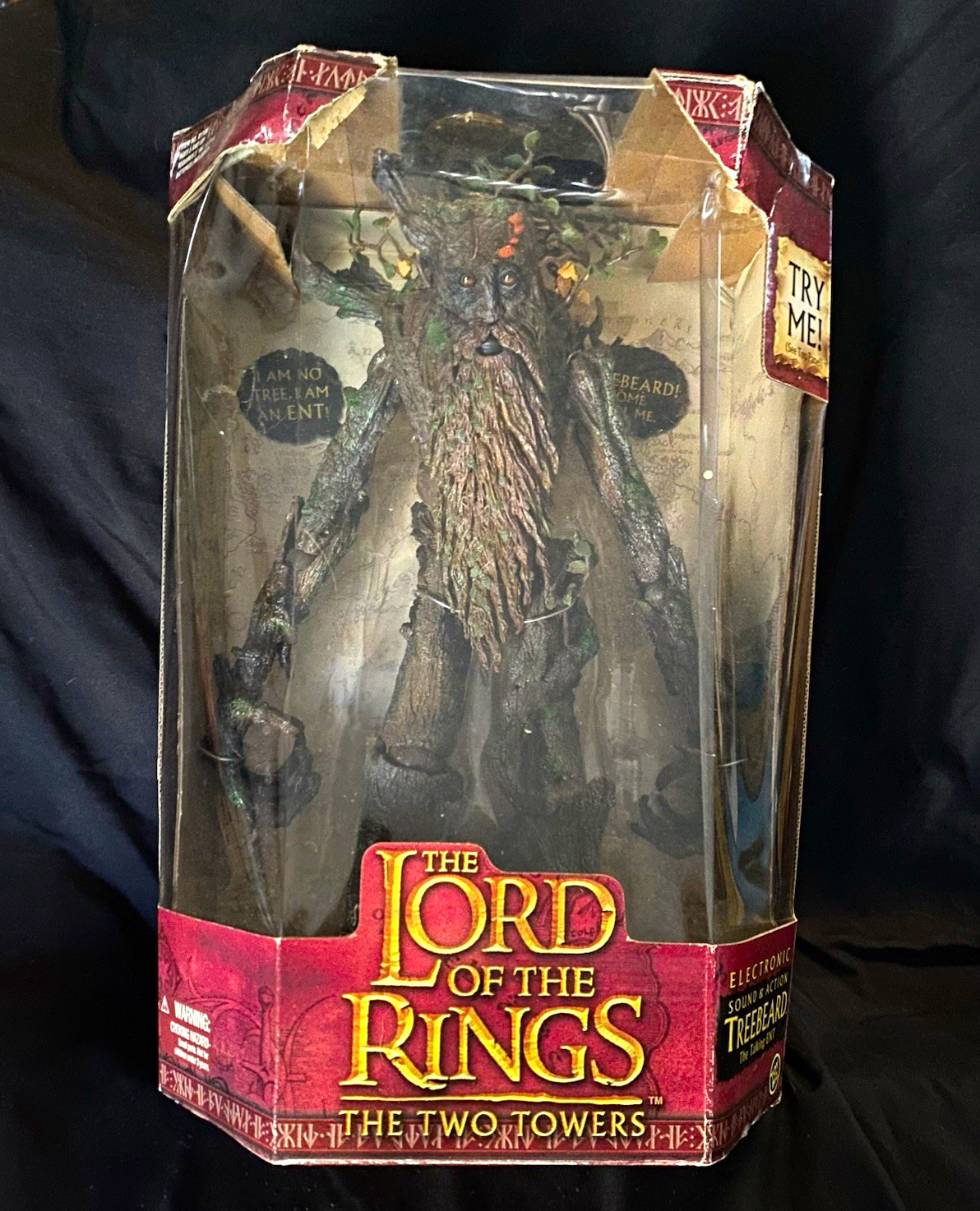 The Lord of the Rings Two Towers Talking Treebeard Collectible Figure in Box