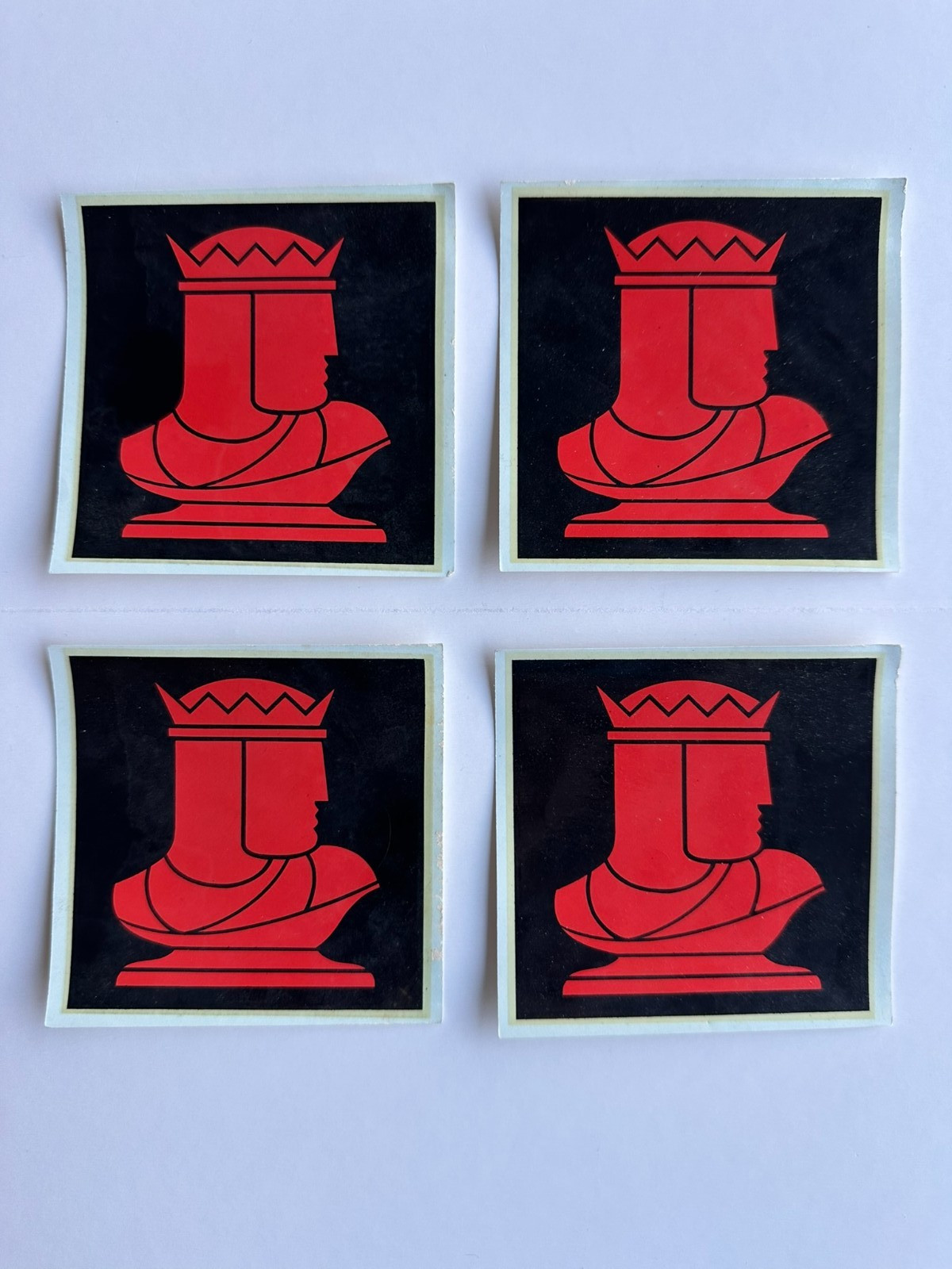 RARE Lot of 4 1960s-70s Chess King Hang Ten Jeans Store Stickers Decals Vintage