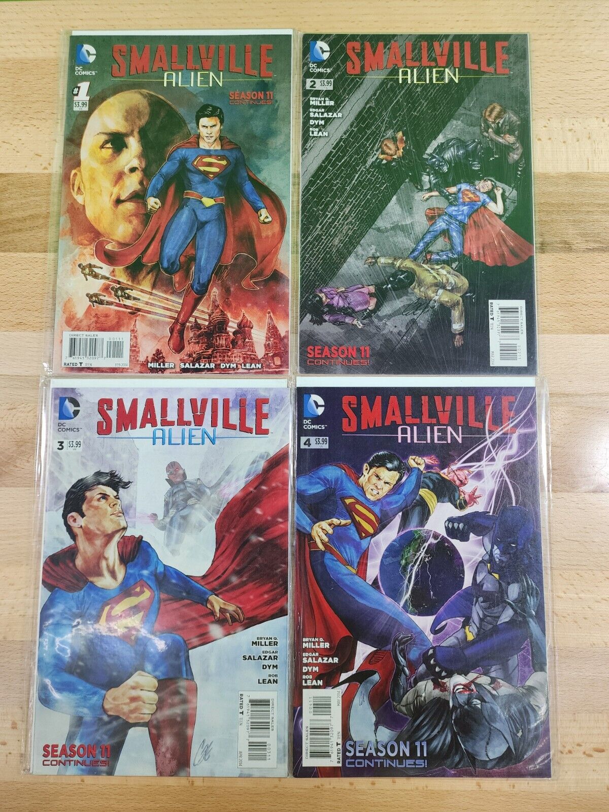 SUPERMAN Smallville Alien #1-4 RARE Complete Series (DC Comics, 2013) Season 11
