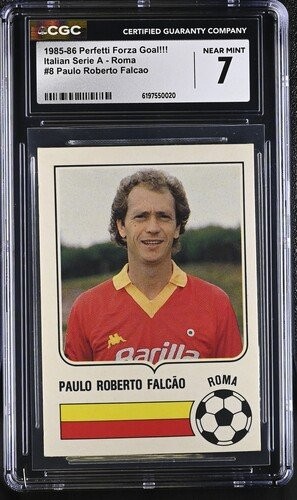 Perfect Force Goal 1985/86 #8 Paulo Roberto Falcao Rome CGC 7 Figure