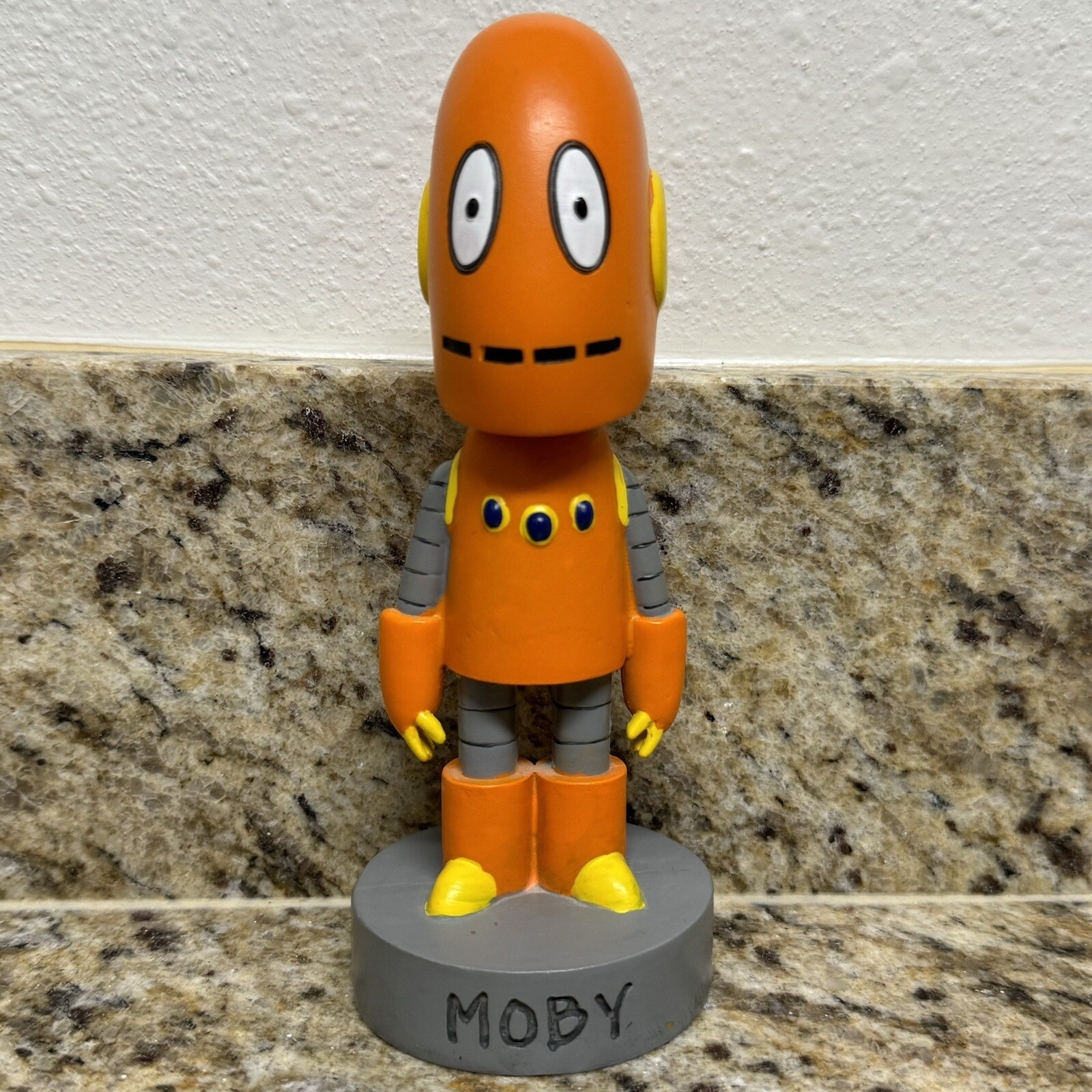 2018 BrainPoP Tim Moby The Robot Bobblehead (Very Rare & Hard to Find)