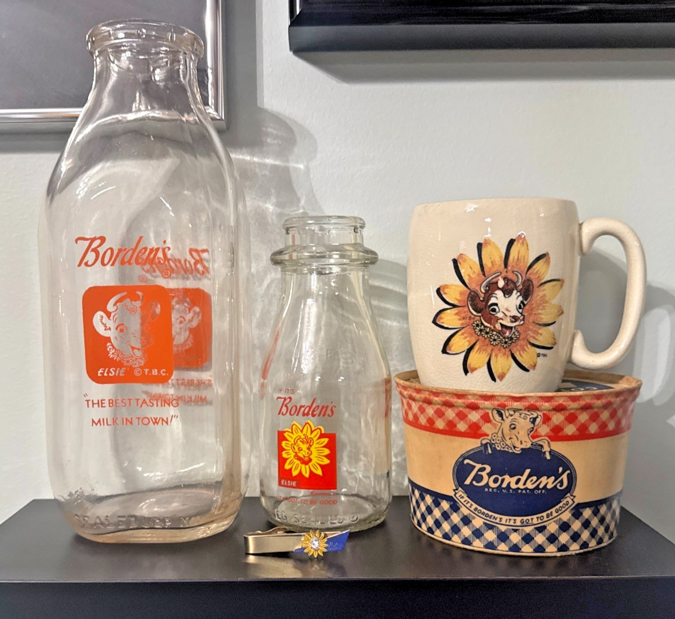 VINTAGE 1950s BORDEN\'S MILK & DAIRY ADVERTISING COLLECTION LOT - 5 PCS EXCELLENT