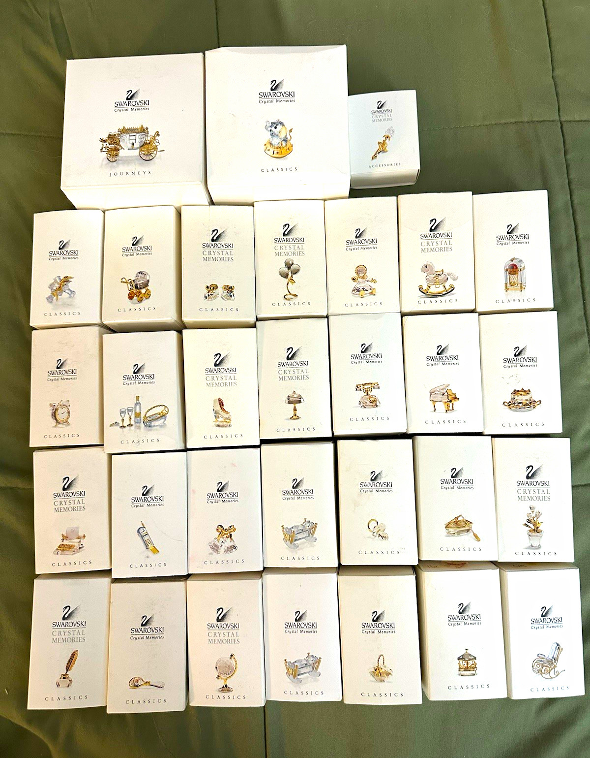 So many rare pieces *Swarovski Crystals * great collection all in original boxes