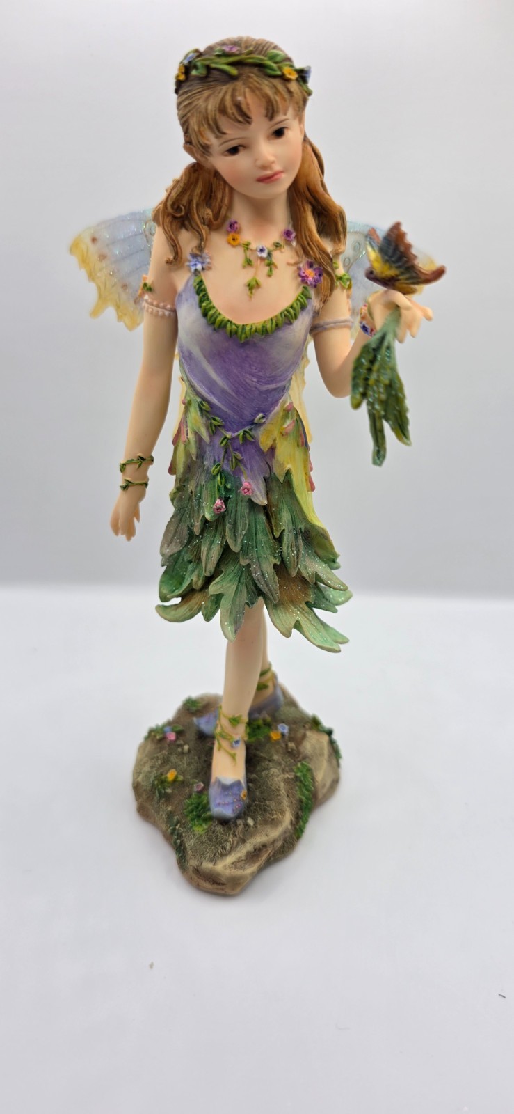Faerie Glen Fernwhisper FG801 Fairy Figurine 2002 Original Box Retired