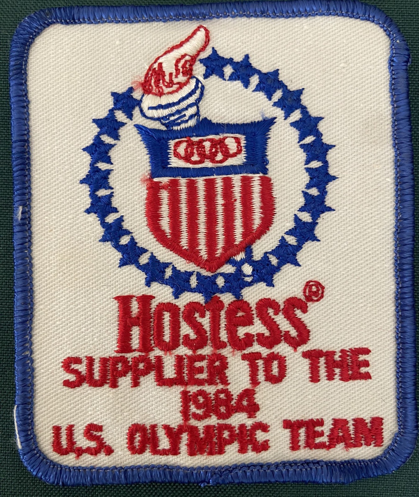 1984 Hostess Twinkies U S Olympic Flame Team Patch Original Vintage