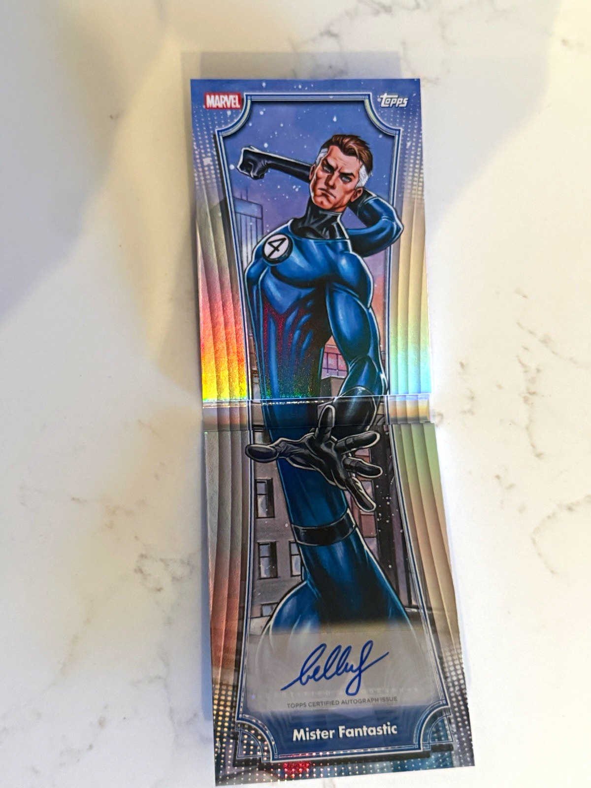 Topps 2026 Marvel Neon Giant-Sized Booklet Autograph Mister Fantastic GS-1