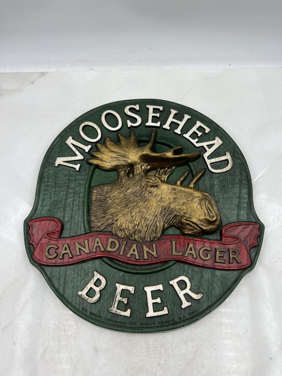 Moosehead Beer Canadian Lager 3D Wall Plaque Bar Sign Pub Decor Green Man Cave