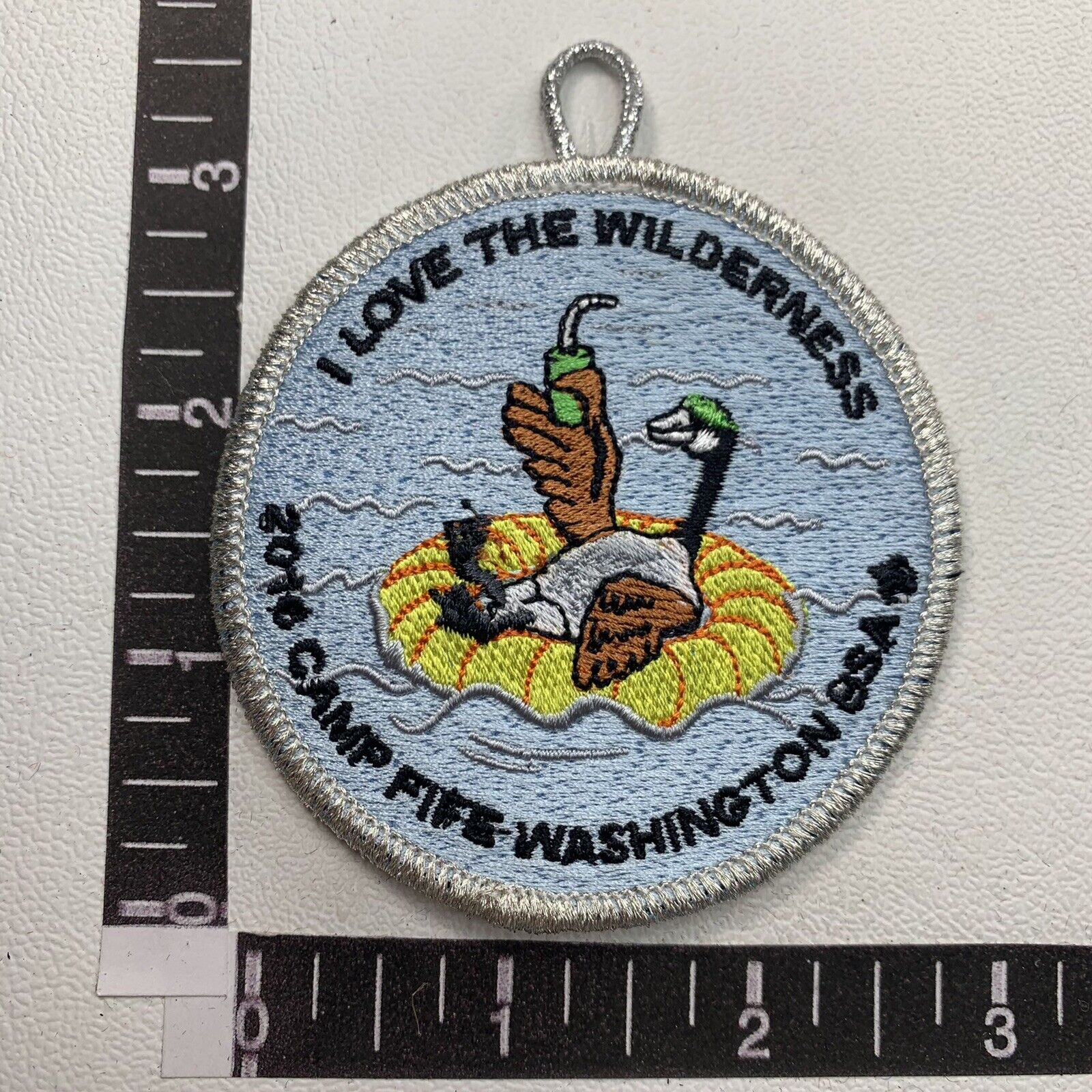 2016 CAMP FIFE WASHINGTON BSA “I Love The Wilderness” Boy Scouts Patch 13T