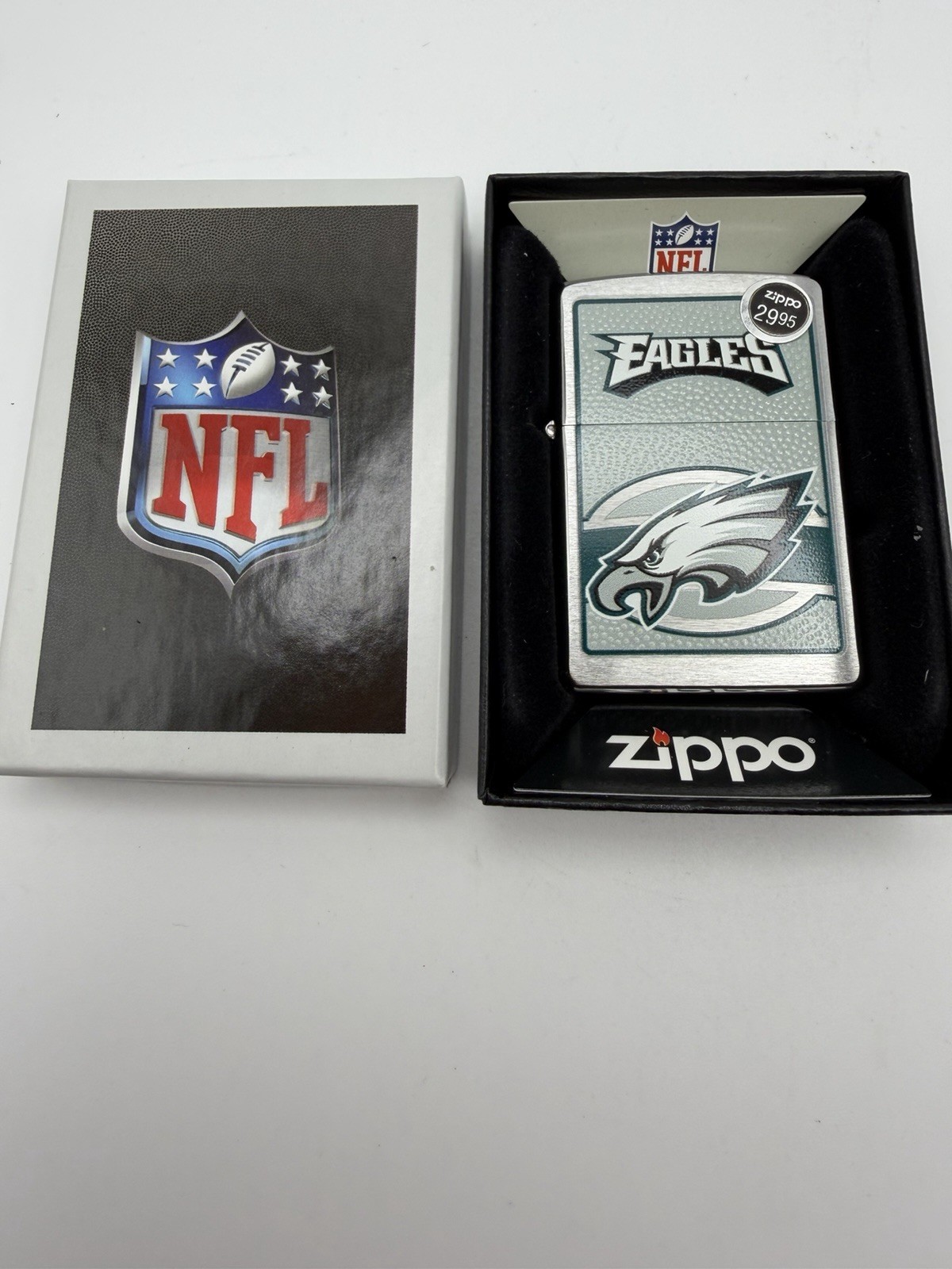 Vintage 2011 Philadelphia Eagles NFL Chrome Zippo Lighter New B36 Vintage 2011 Philadelphia Eagles NFL Chrome Zippo Lighter New B36