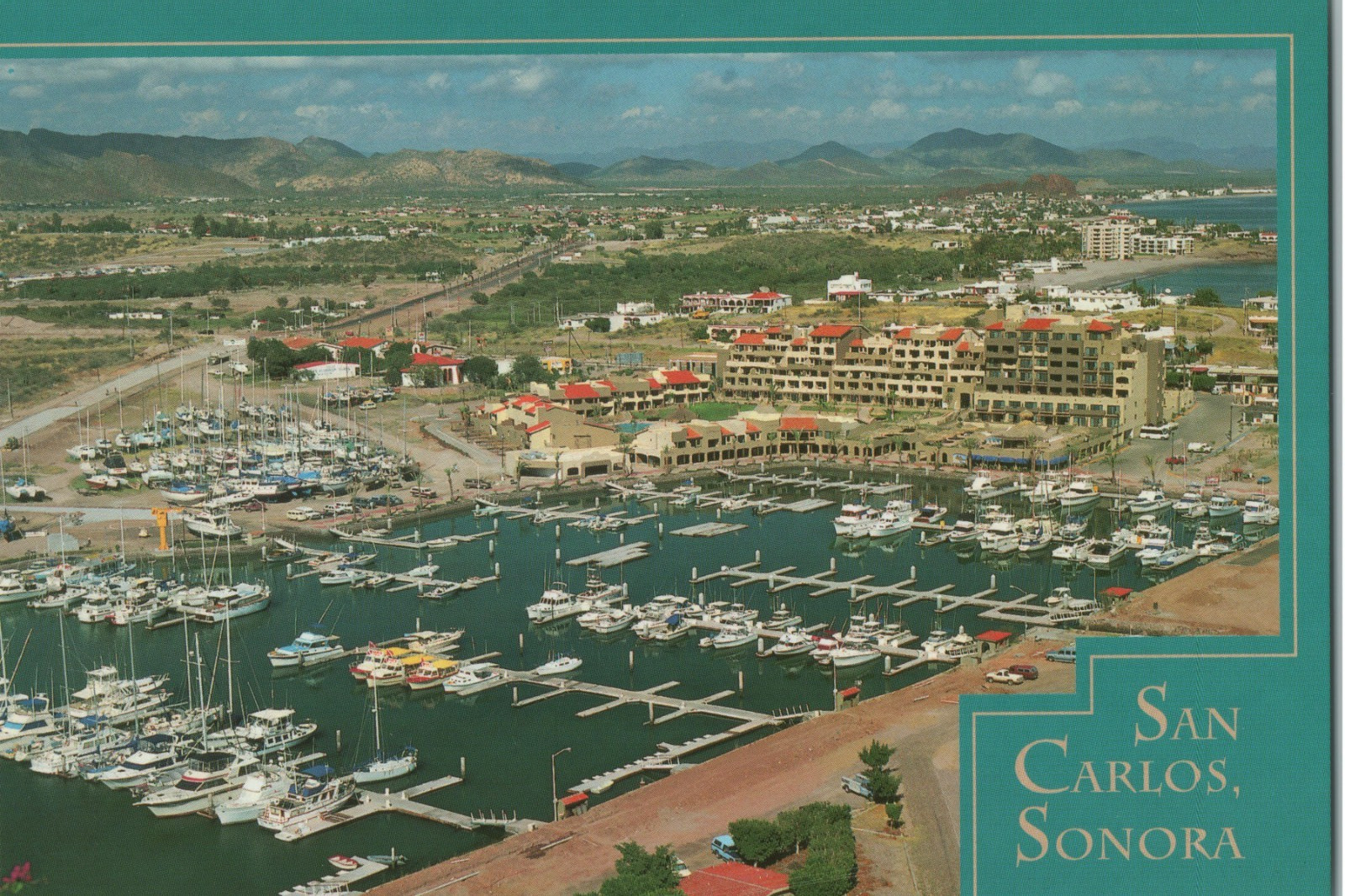 San Carlos Sonora Mexico Marina Aerial View Plaza Las Glorias 4x6 Postcard San Carlos Sonora Mexico Marina Aerial View Plaza Las Glorias 4x6 Postcard