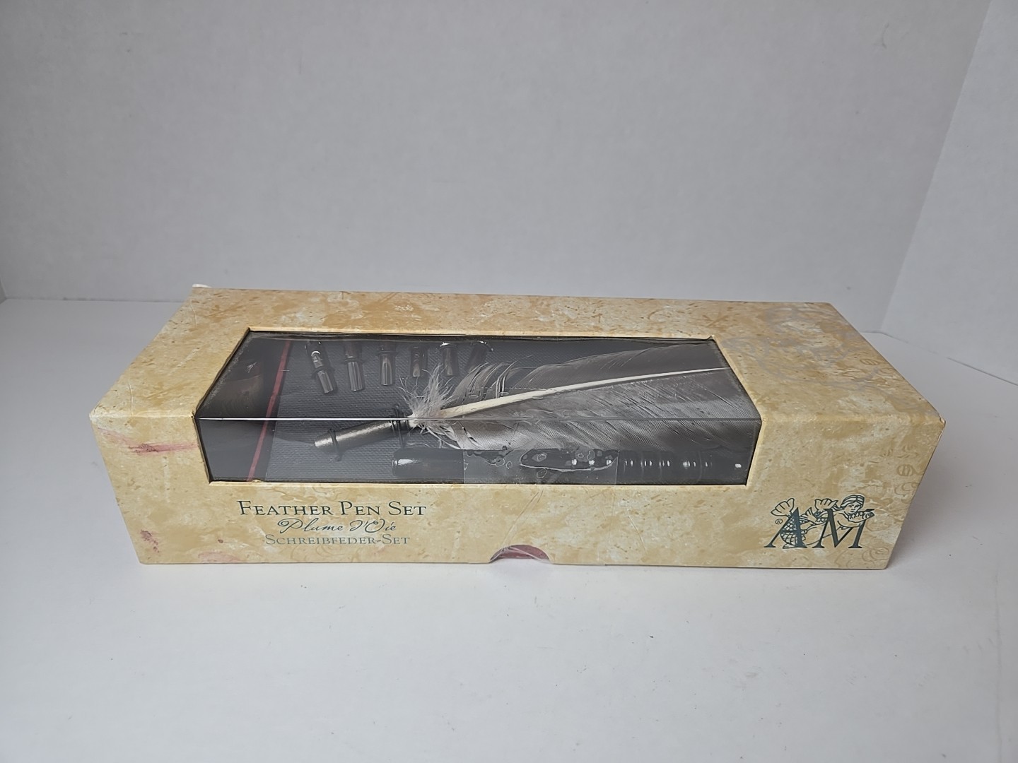 Feather Pen Set Authentic Models Plume d’Oie Schreibfeder-set